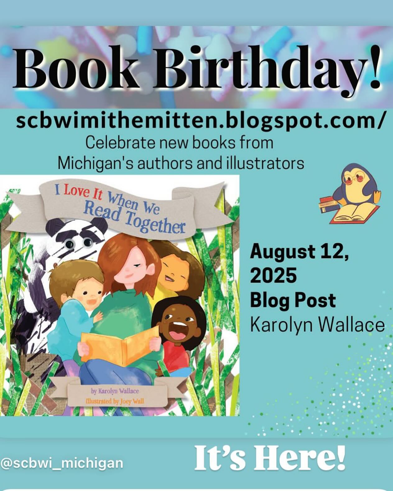Happy book birthday! Check out this blog post by SCBWI of Michigan at the link in my bio!