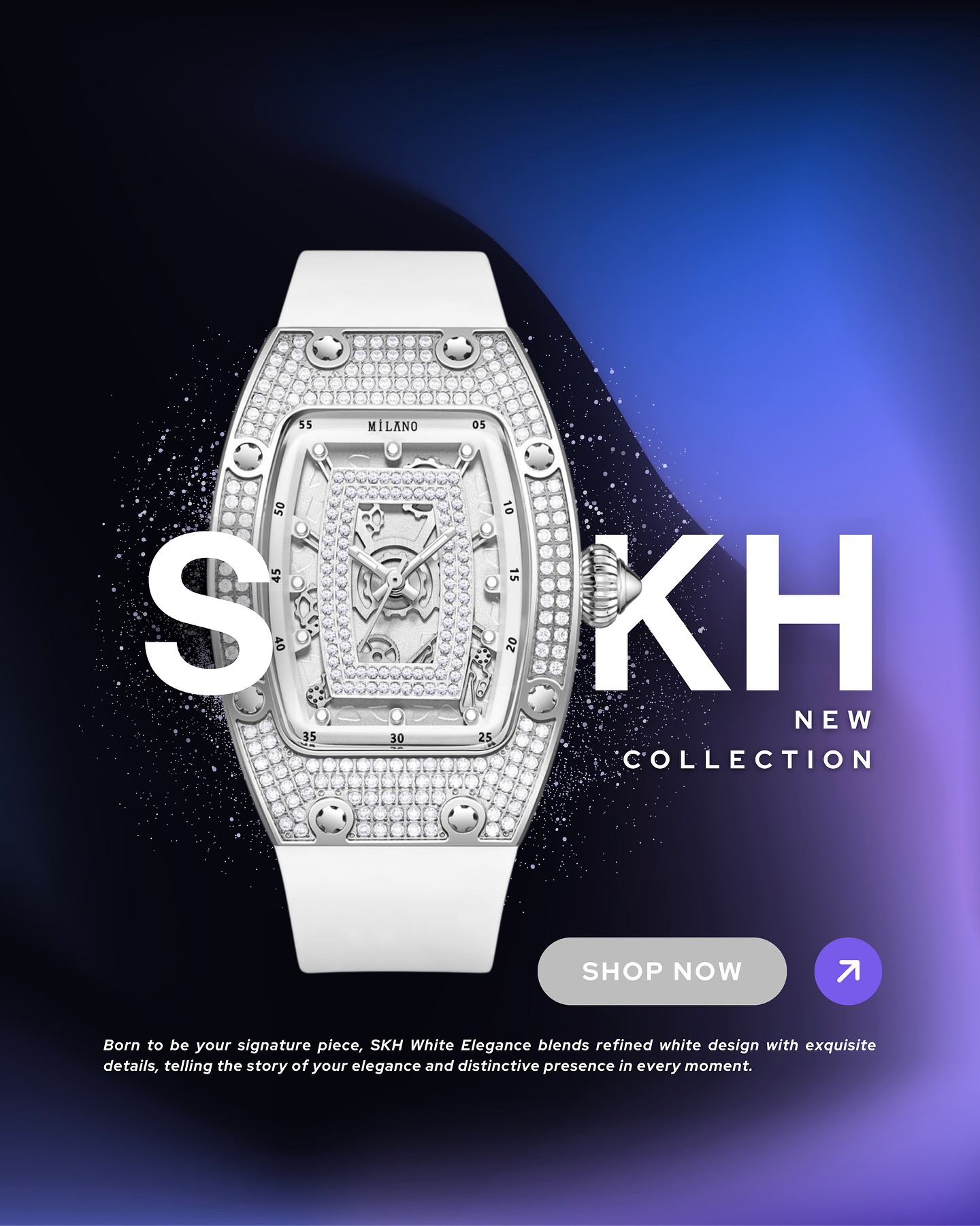 Special Collection ✨
Born to be your signature piece, White Elegance blends refined white design with exquisite details, telling the story of your elegance and distinctive presence in every moment.
#watches #dubai🇦🇪 #kuwait