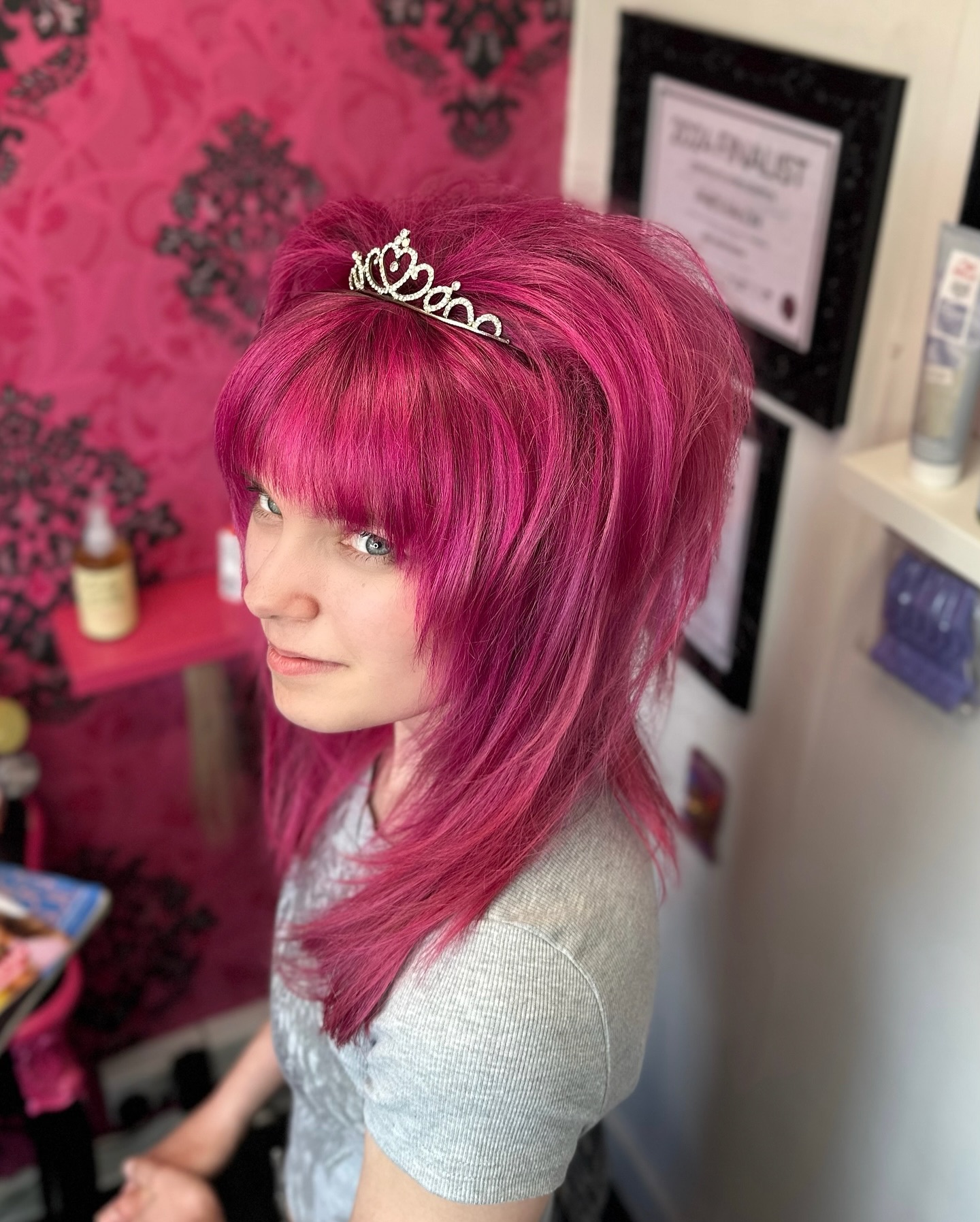 Pic4pic?
(^_^)
♥What’s your MySpace name?
Super_Hated
Gtg
xXx Phie xXx
Hot hot pink over highlights
#pinkhairdontcare #pinklife #pinkhaircolour #scenekid #emohair #scenehair #scenegirlhair #pinkhair #myspacehair #emogirl #althair #scenequeenhair #manicpanicuk