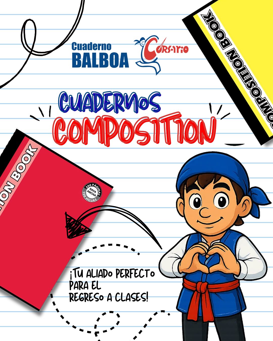 📚✨ Los clásicos que todos aman para el regreso a clases
Los Cuadernos Composition son resistentes, cómodos y perfectos para todo tipo de apuntes.
📖 Disponibles en:
200 páginas – Raya ancha, doble raya, cuadritos o dibujo
160 páginas – Raya ancha, doble raya o cuadritos
96 páginas – Raya ancha, doble raya o cuadritos
Xtra Grande 200 páginas – Raya ancha, doble raya o cuadritos
✨ Con portadas lisas y en colores variados y atractivos, ideales para cada personalidad y estilo.
En CuesaPanama.com encuentras todo en un solo lugar:
✅ Calidad
✅ Diseños que inspiran
✅ Atención personalizada
📲 Escríbenos y te ayudamos con tu pedido:
📞 6617-5658 | 📧 ventas@cuesapanama.com
🔗 Haz clic en el link de nuestro perfil
#CuesaPanama #VueltaAlCole #Panama