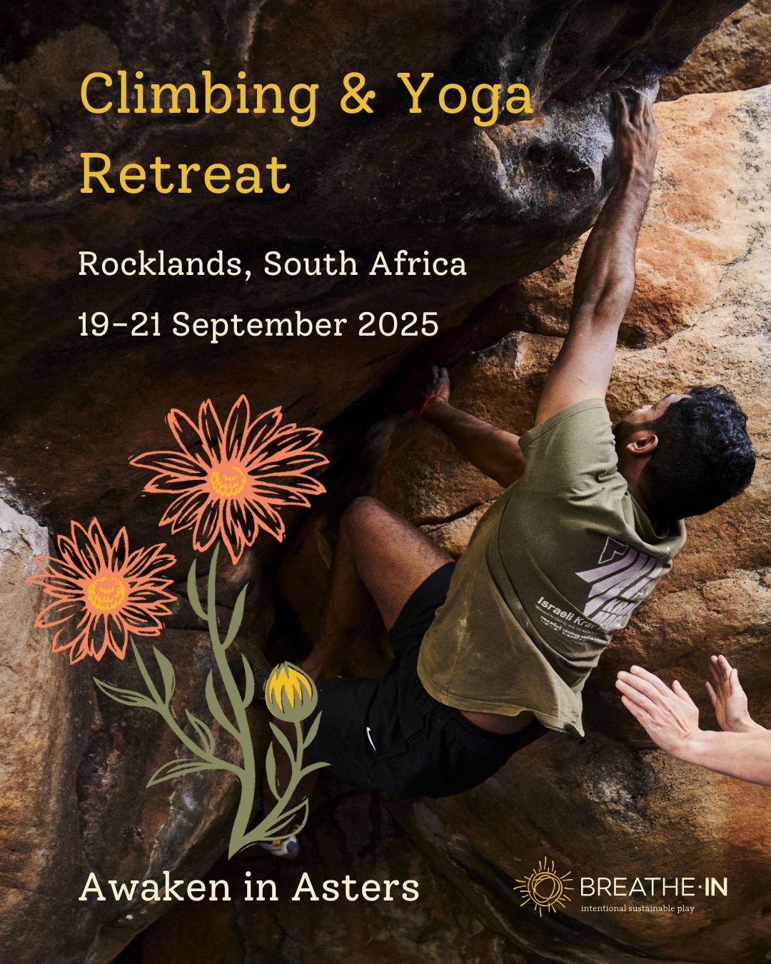 🧘♀ Yoga - Climbing - Retreat 🧗
the final one for 2025!
Springtime is upon us and Rocklands is once again showing off 🌼
Its our favourite retreat of the season with days getting longer, warmer and more alive as the valley wakes after the cold crisp of winter.
We handle the logistics so that you can enjoy a stress-free weekend getaway.
Our weekends include:
🥦Daily vegetarian/ vegan friendly meals
⛺Two nights accommodation
🧘♂Twice daily guided yoga classes: in camp and amongst the boulders
🔆2 guided bouldering excursions
👣Rock art viewing and waterfall adventures
💌Climbing permits and boulder pad rental
Space is limited to 12 people.
Booking is essential.
Contact us via DM or email hello@breathein.co.za
Let's go play!
