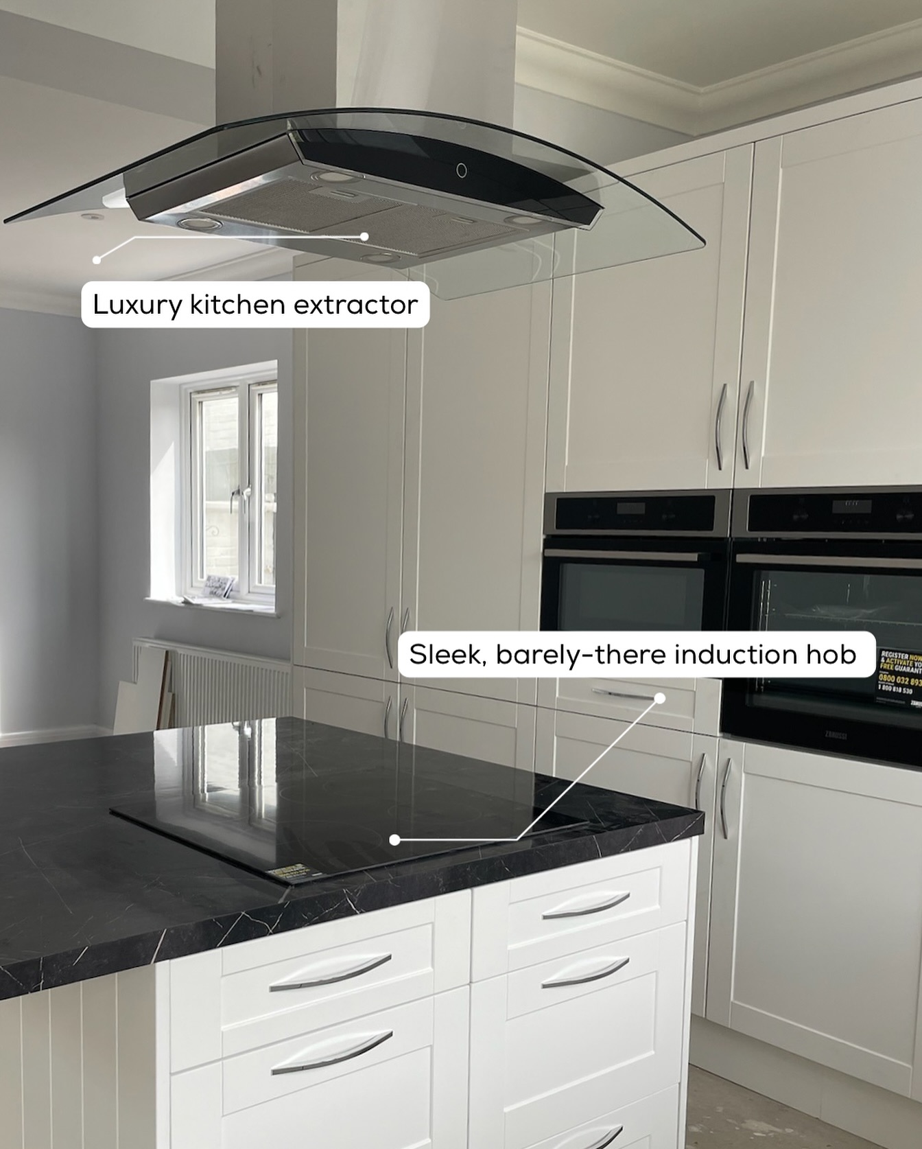 Minimalism meets luxury ✨
A client had a beautiful new kitchen installed and expressed their need for a sleek induction hob and a luxurious extractor installed, surrounded by tons of storage space and we’ve got to say, it’s an amazing choice 🌟
Perfect for an elegant, seamless kitchen 🍳
#SpaceEfficientKitchens
#MinimalistKitchens
#InteriorDesignIdeas
#EssexHomes
#BespokeKitchens