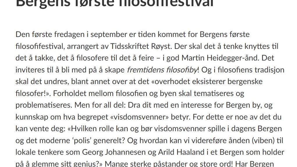 Sjekk ut omtalen i vekas Morgenbladet!
https://utgave.morgenbladet.no/.../r/21/40-41/6364/1973527