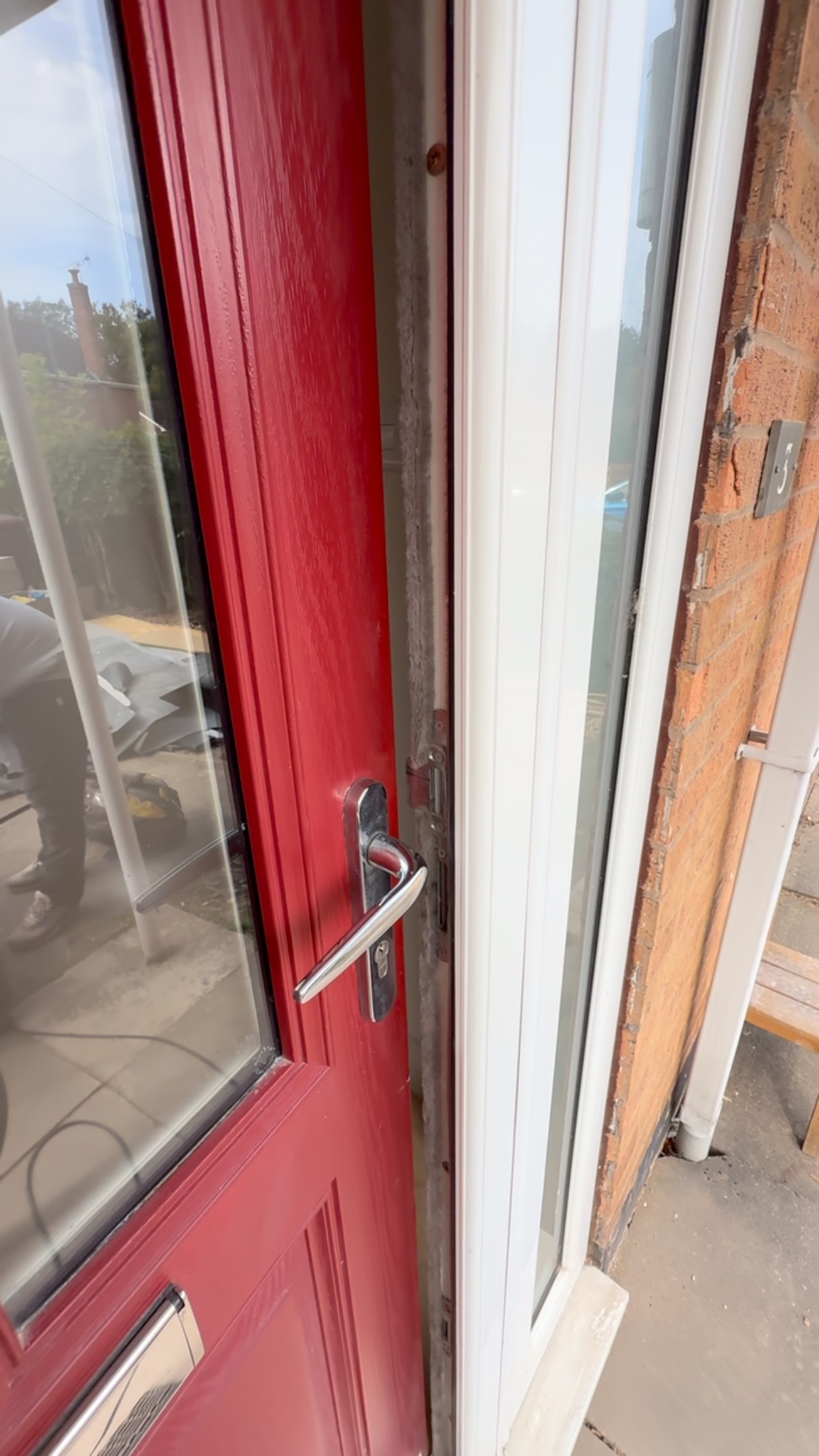 Full house renovation is nearing completion, nearly ready for a wonderful new family to move in. We removed structural walls to create a large kitchen/dining space and pocket door wall to close off the living room. We inserted new French doors to open out into the garden and a huge media wall with integrated fire, and led lighting. #renovation #ecohouseuk #followformore #