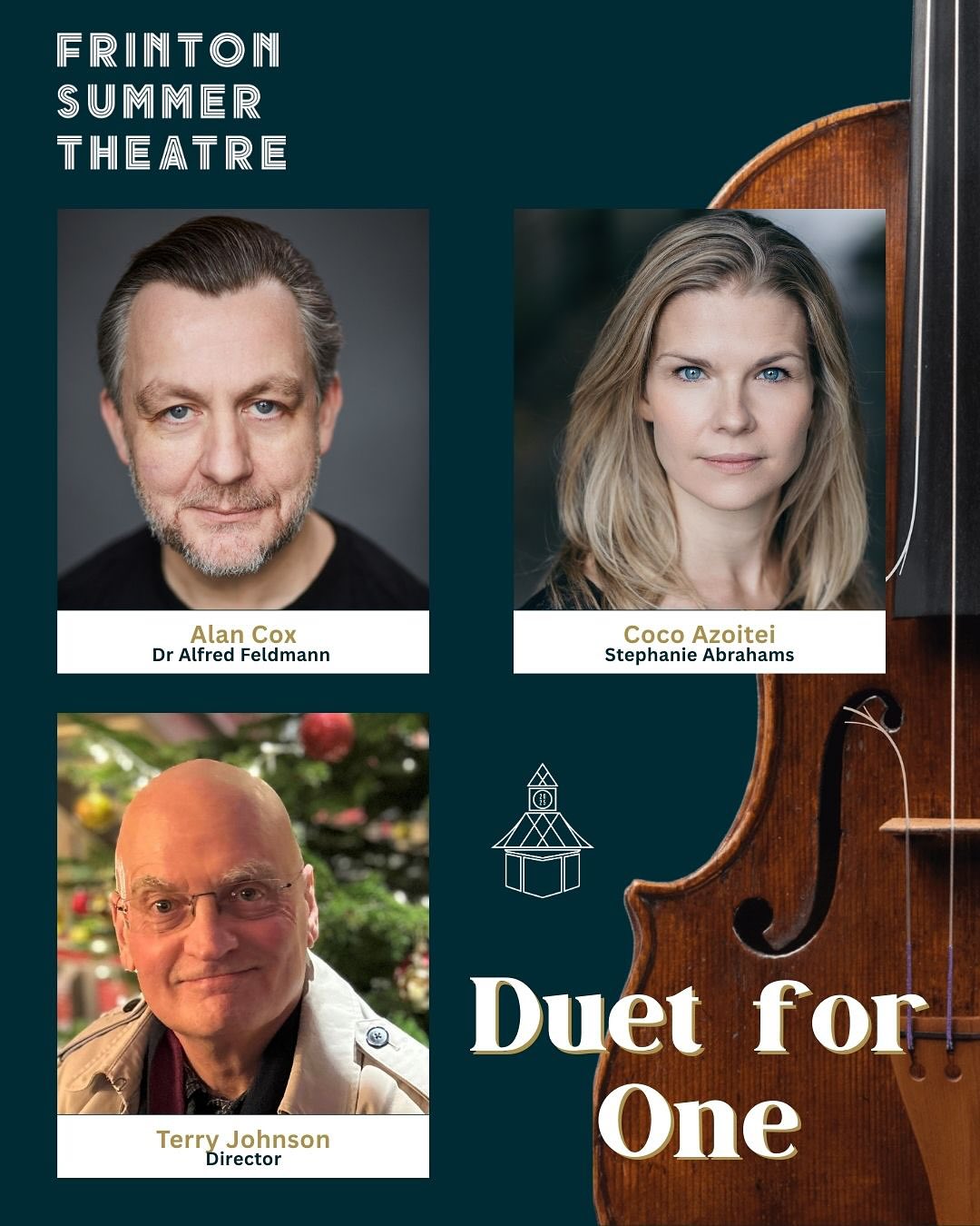 🎭 Meet the cast of Duet for One 🎻
Frinton Summer Theatre’s McGrigor Hall season season comes to a powerful close next week with Duet for One by Tom Kempinski.
Directed by Olivier and Evening Standard Award-winner Terry Johnson, the play stars Alan Cox and Coco Azoitei in a story of love, loss, and resilience. Coco, who was a member of the BBC Concert Orchestra for two years, brings a unique authenticity to the role of Stephanie Abrahams, a world-class violinist facing multiple sclerosis - performing both the acting role and the live violin music on stage, believed to be a first in the play’s history.
A gripping two-hander, Duet for One takes audiences on an emotional journey through sharp wit, raw honesty, and deeply moving drama.
Don’t miss this moving and dramatic end to the McGrigor Hall season.
📅 19th - 23rd August
📍 The McGrigor Hall
🎟️ BOX OFFICE IN BIO
#FrintonSummerTheatre
#McGrigorHall
#DuetForOne
#TomKempinski
#TerryJohnson
#AlanCox
#CocoAzoitei
#LiveViolin
#TheatreMagic
#BritishTheatre
#WestEndToFrinton
#TheatreLovers
#OnStage
#UKTheatre
#EmotionalDrama
#TwoHander
#CoastalTheatre
#FrintonOnSea
#TheatreLife
#LoveTheatre