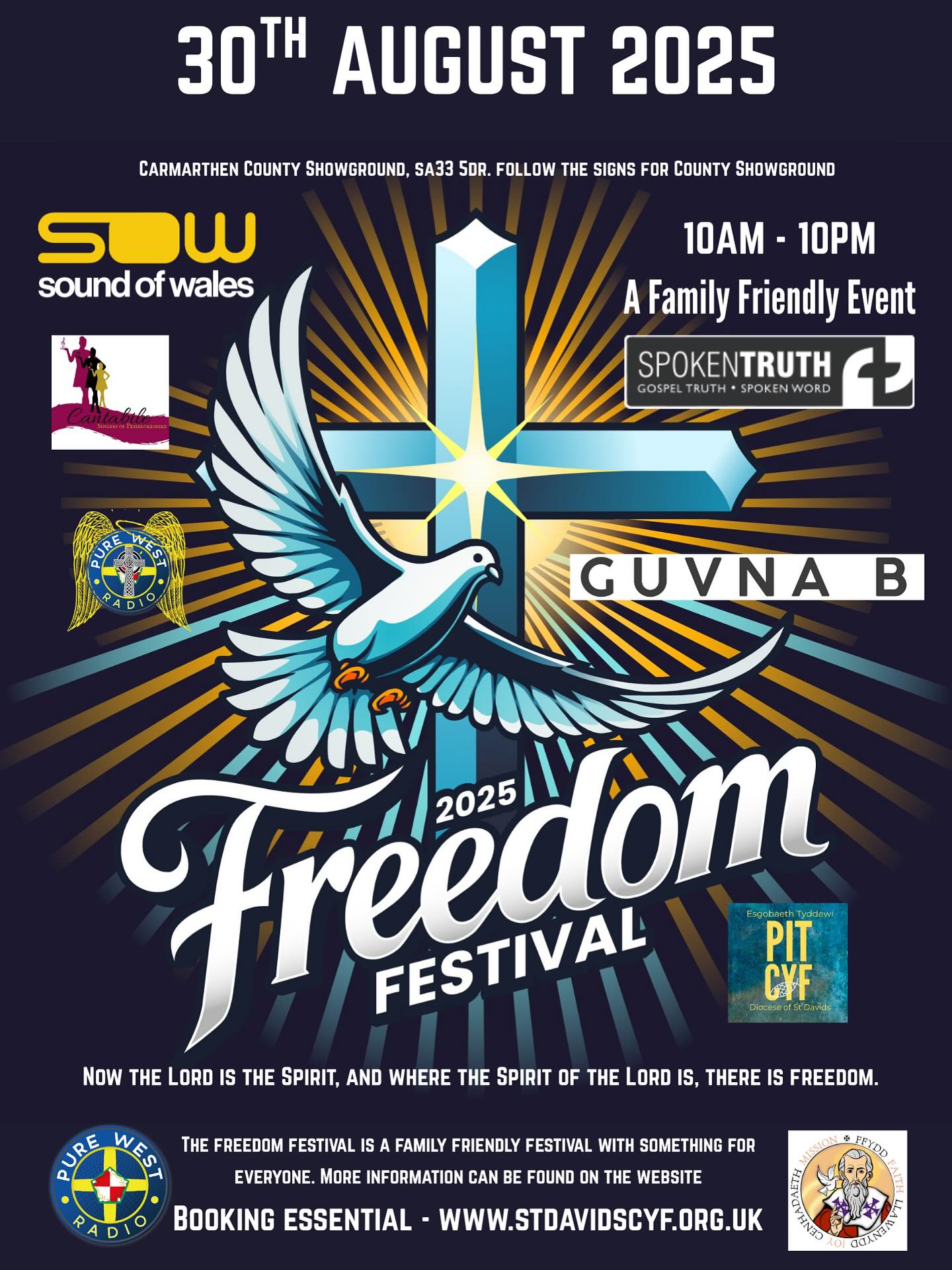 I can’t wait for the Freedom Festival on the 30th August. A family friendly free event for all.