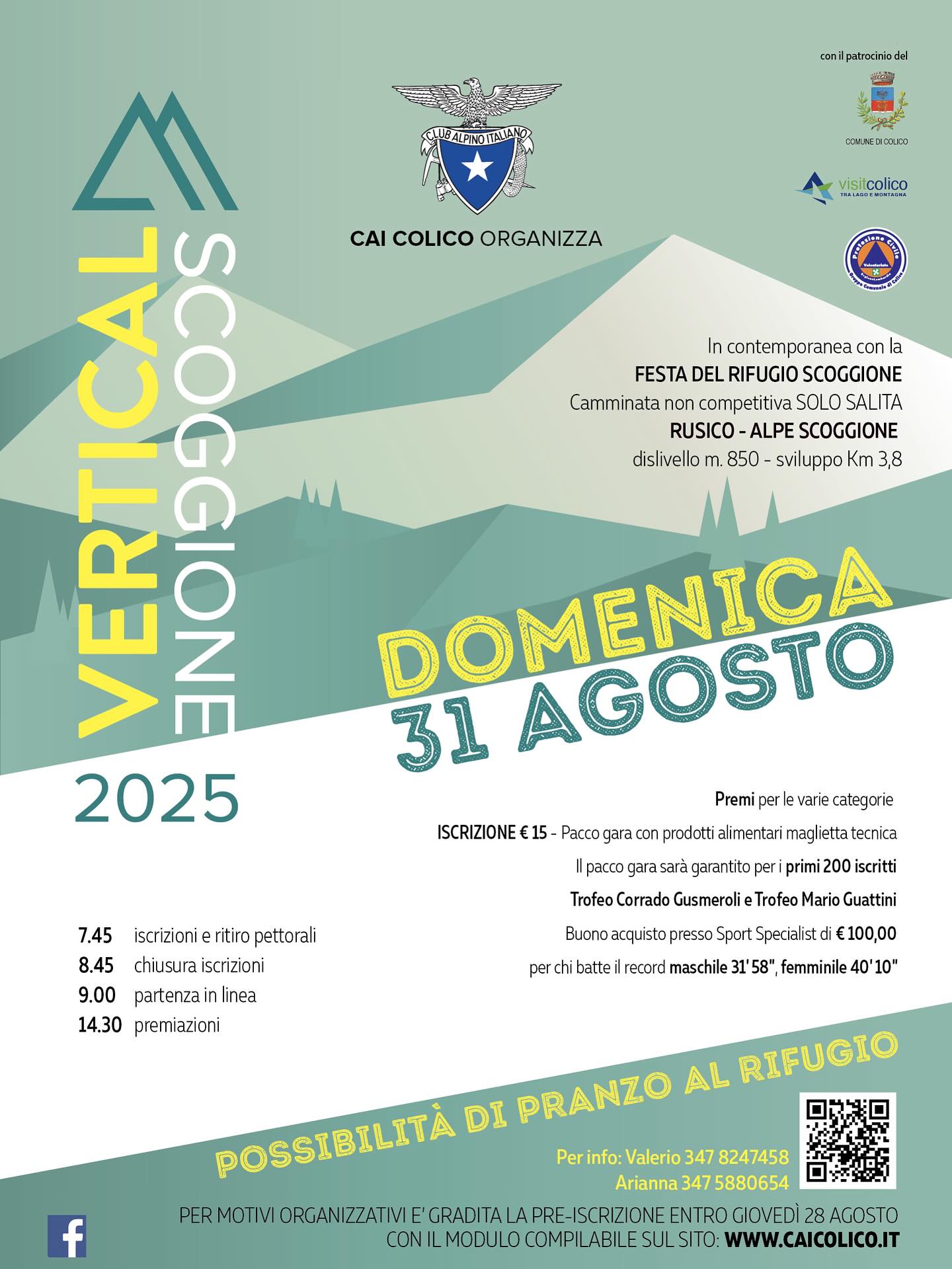SAVE THE DATE 31.08 🗓️
Vertical Scoggione 2025 🏃🏼♀️🏃🏼♂️