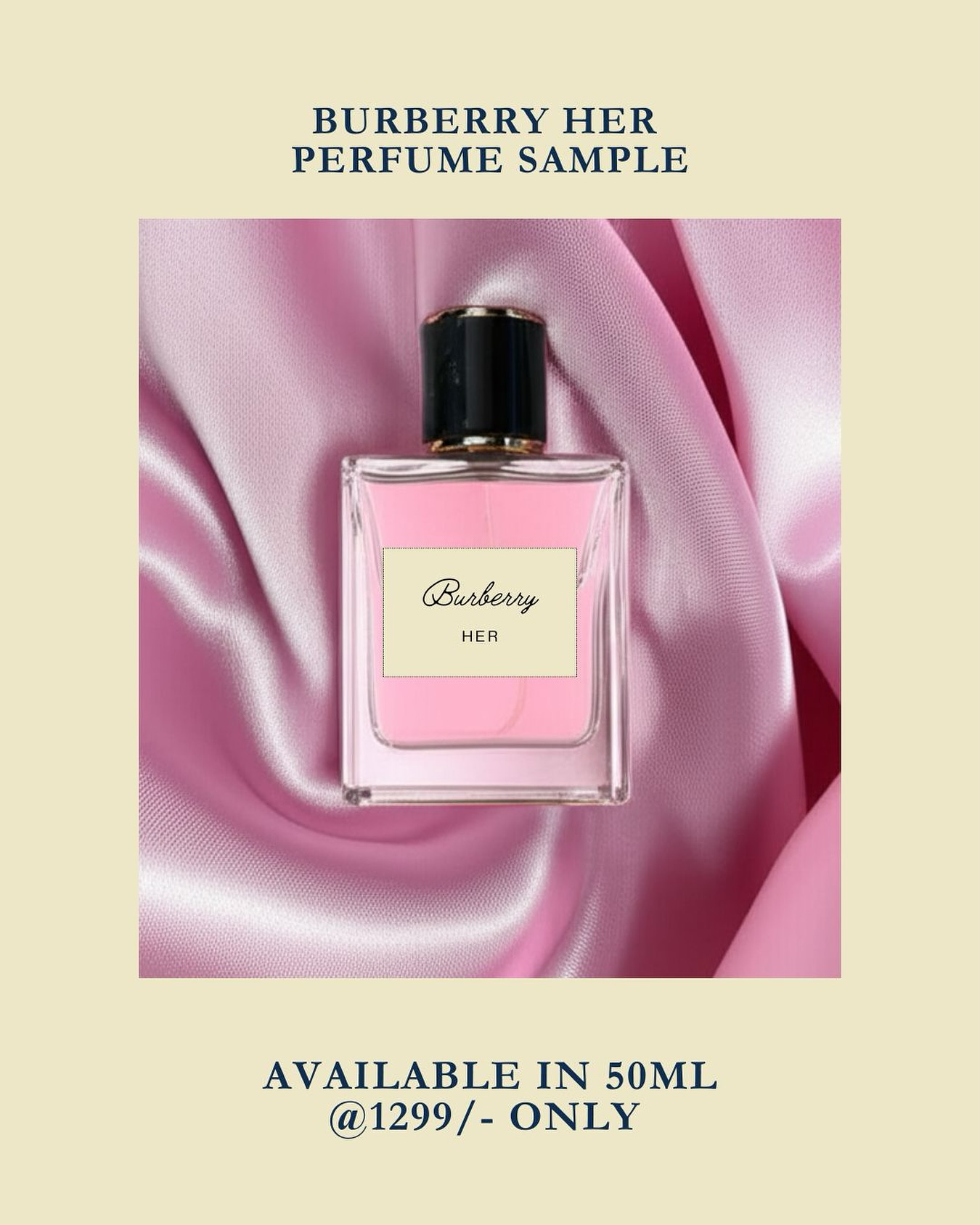 Burberry Her sample in 10ml & 50ml available! order now🛍️🥳
Retail pack also available only at @roohandradiance visit our website or dm us for more details!
#explorepage✨ #perfumeonline #perfumesellerindia