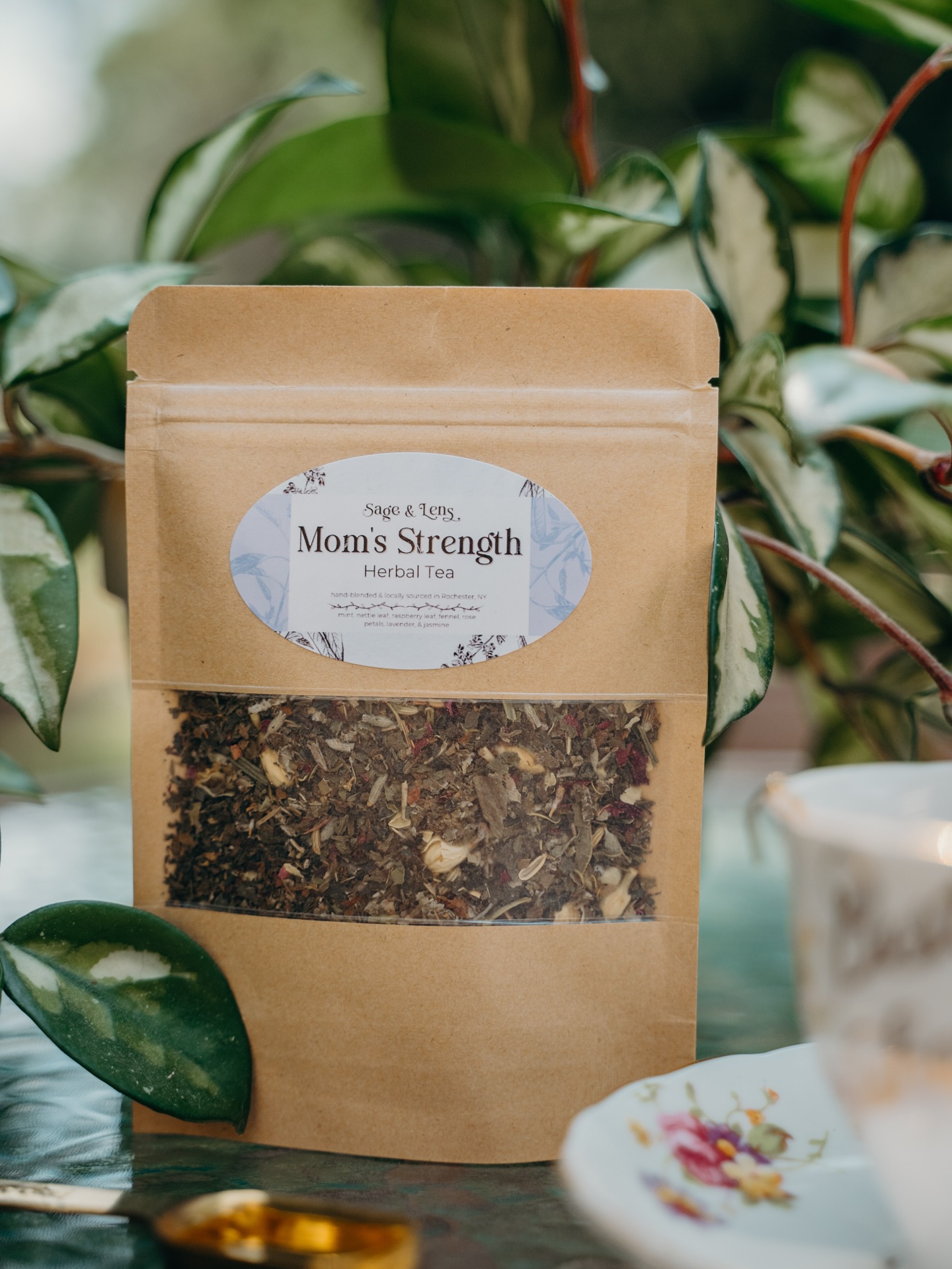 Here’s to a new tea blend! Introducing: Mom’s Strength Herbal Tea
This blend is inspired by and named after my own mother and her immense love and strength, along with the idea of Mother Earth in spring renaissance. Packed with florals, mint, nettle, and fennel, this tea is sure to be your new favorite go to.
Try some for yourself! Visit the link in my bio to shop this and many more teas.