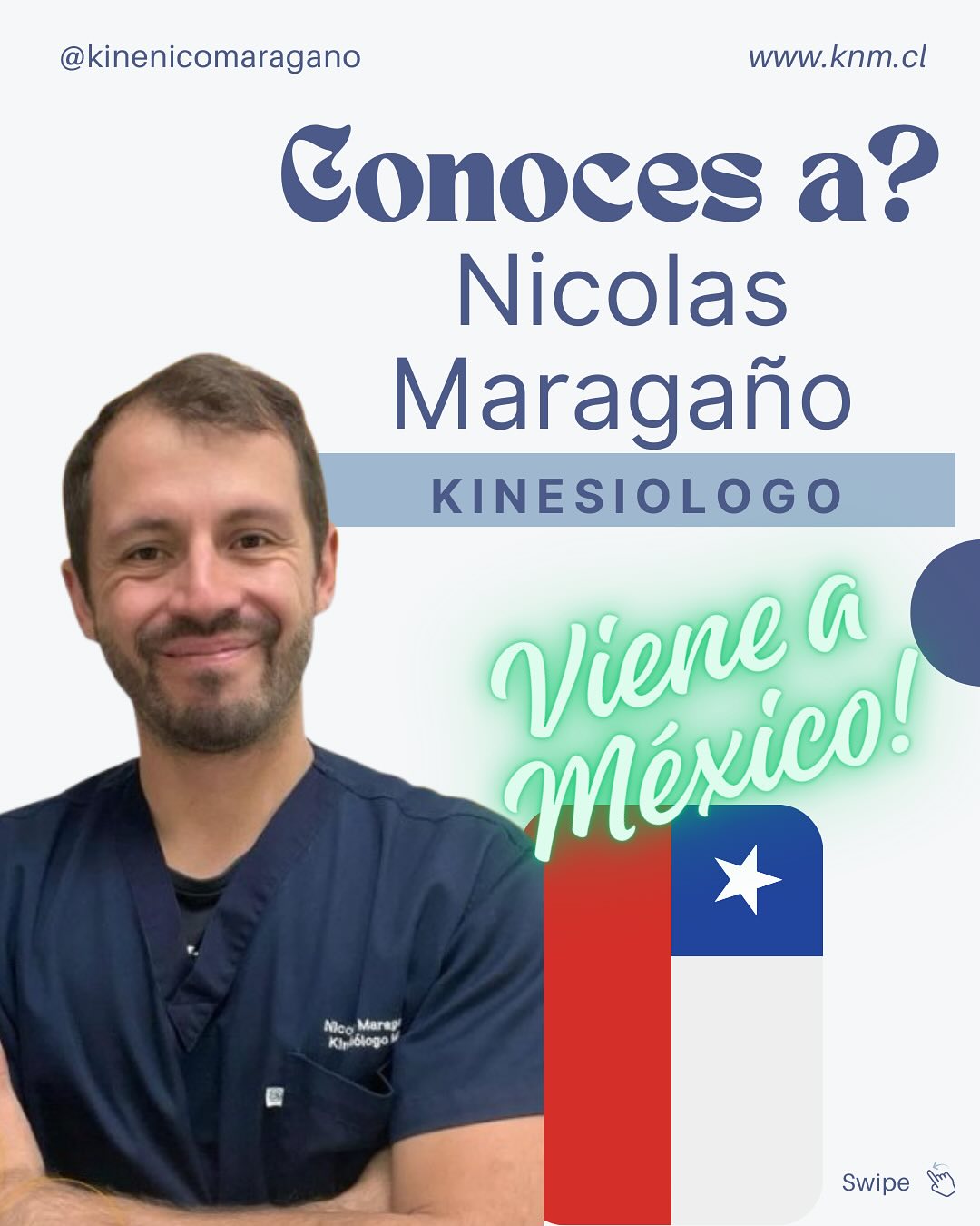 🇨🇱✨ ¡Nicolás Maragaño llega a México!
Los días 22 y 23 de noviembre, no te pierdas la oportunidad de aprender de uno de los referentes en neurociencias del dolor, razonamiento clínico y terapia manual ortopédica.
Docente, conferencista y apasionado por la educación del paciente, Nicolás compartirá su experiencia y conocimientos para llevar tu práctica al siguiente nivel.
📌 ¡Reserva tu lugar y forma parte de esta experiencia única!
@kinenicomaragano
#fisioterapia #neurociencias #nicolasmaragano #fisioterapiabasadaenlaevidencia #fisioterapiaenmexico #avanzafisioterapia #vamospormas