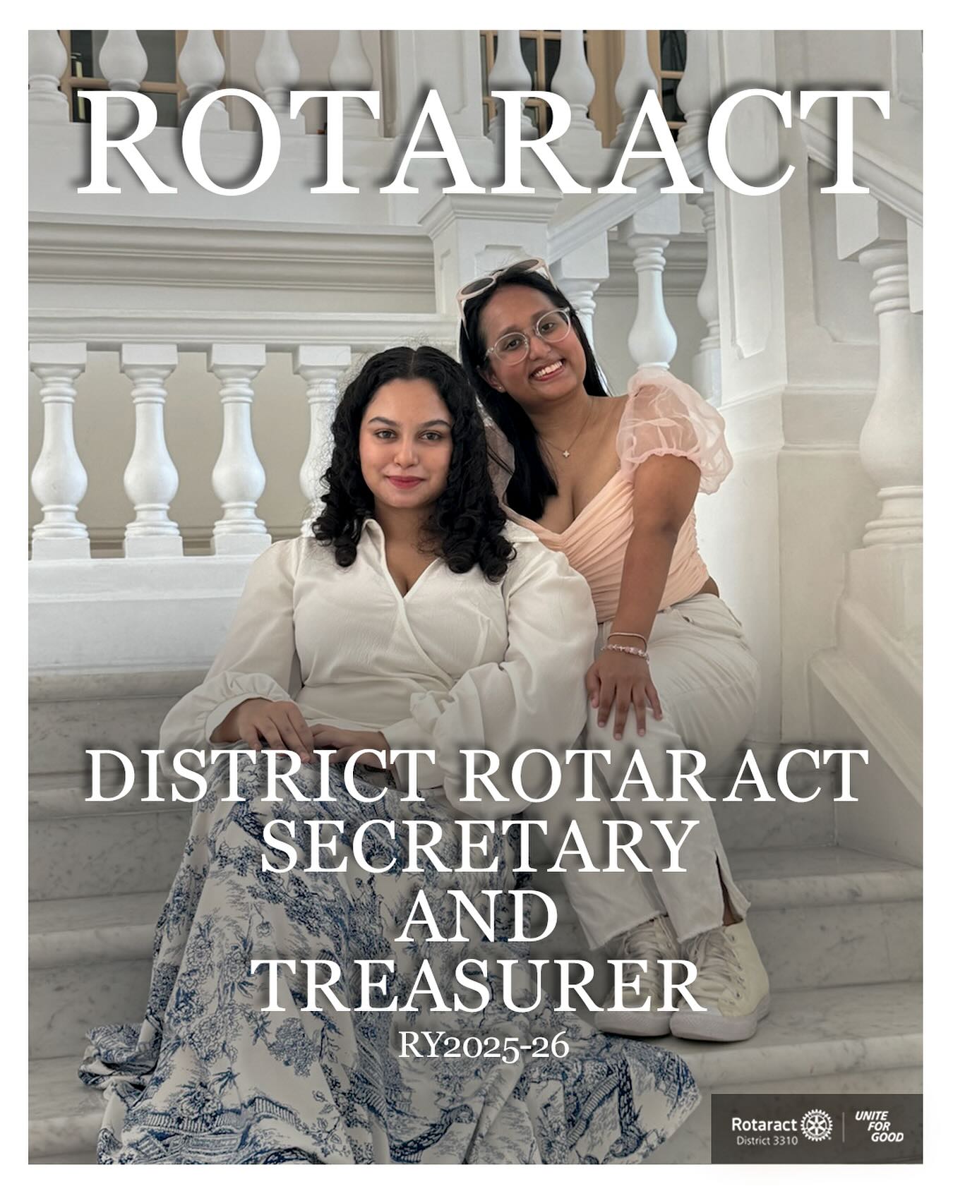 Meet the girlboss duo you can’t live without!💅 📝🤑
Please welcome your District Rotaract Treasurer, PDRR Kaylene Pillai, and District Rotaract Secretary, Shaista Farihah! When they are not busy chasing for availabilities or looking at excel sheets, they excel at making sure that any of your questions are answered!
You can totally count on them to keep our district steady on the wild ride ahead!🫨
#Rotaract #RotaryInternational #RACD3310 #UniteforGood #BecomingMorethroughService
