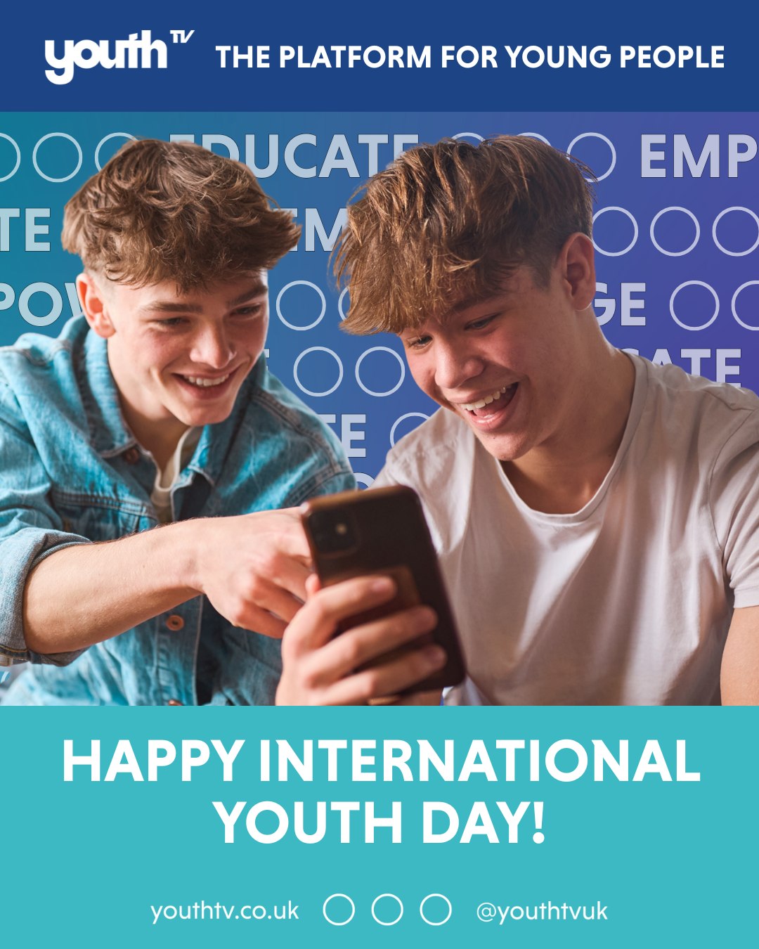 🌍✨ Happy International Youth Day!
Shoutout to the amazing young people who make YouthTV possible — and to YOU, our viewers, for being part of the journey. 💛
This is your space. Your stories. Your voice. 📺💬
#YouthDay #YouthTV #ForYoungPeopleByYoungPeople #InternationalYouthDay2025 #PlatformForYoungPeople