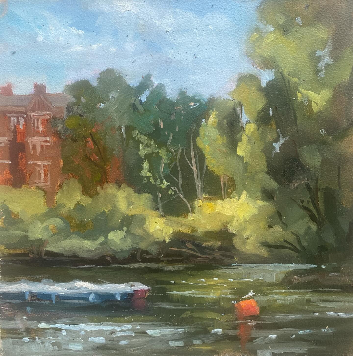 Wow what a GREAT day painting with @londonpleinairpainters at Richmond Riverside ! Such a friendly and talented group . And what a location! It was so interesting to see who chose what composition, and how they tackled it ….. Thanks to @carolowenmbe for superb organisation including sorting tables at @slugandlettuce.richmond at the end of the day !
#richmondriverside #dayontheriver #thamespath #paintingday #paintwithfriends #paintoutside #pochade