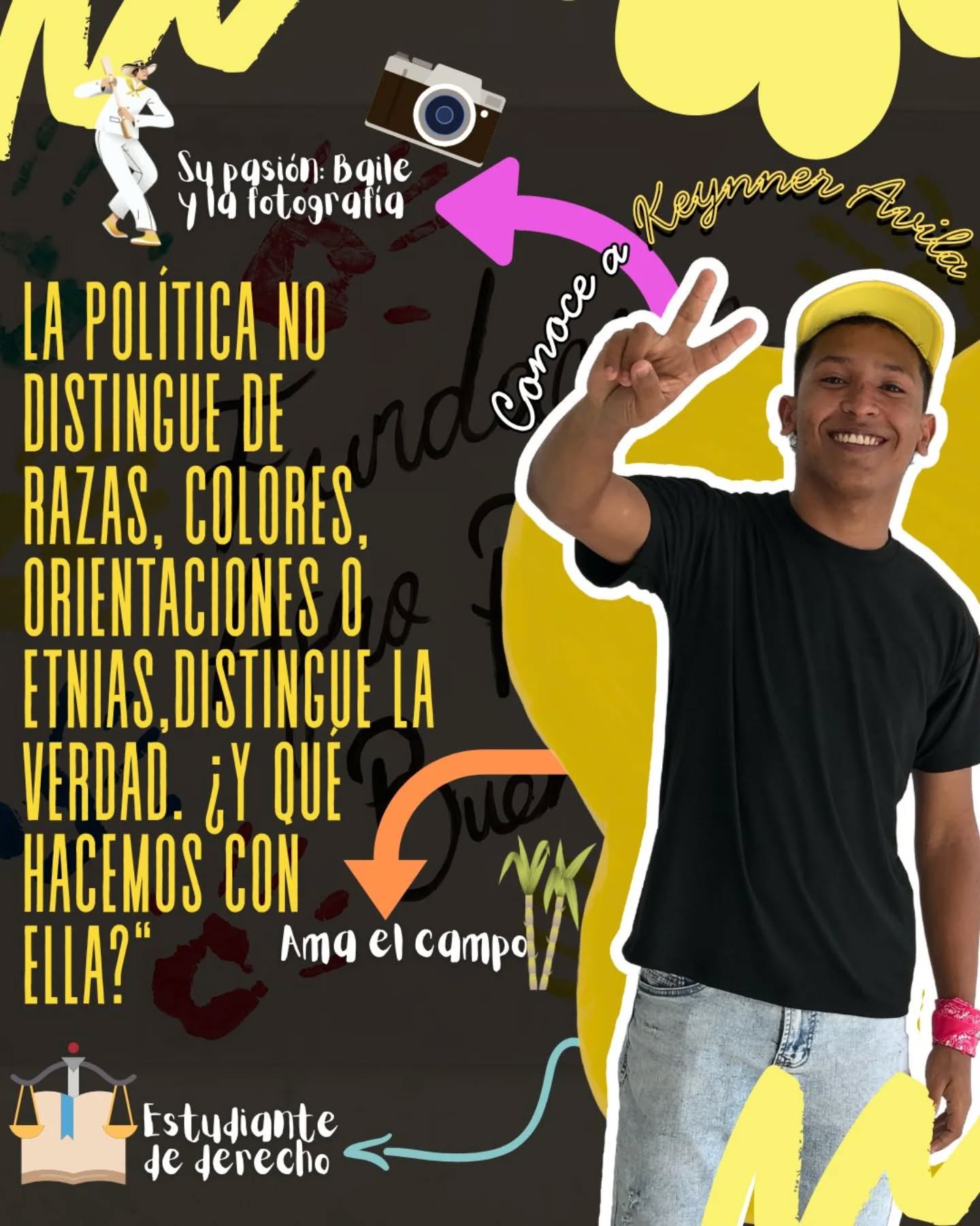 📢🎉Conoce a nuestros candidatos y candidatas al Concejo Municipal de Juventudes
Keynner Avila 🖤💛 🖤#CMJ2025 #Becerril #2 ✅