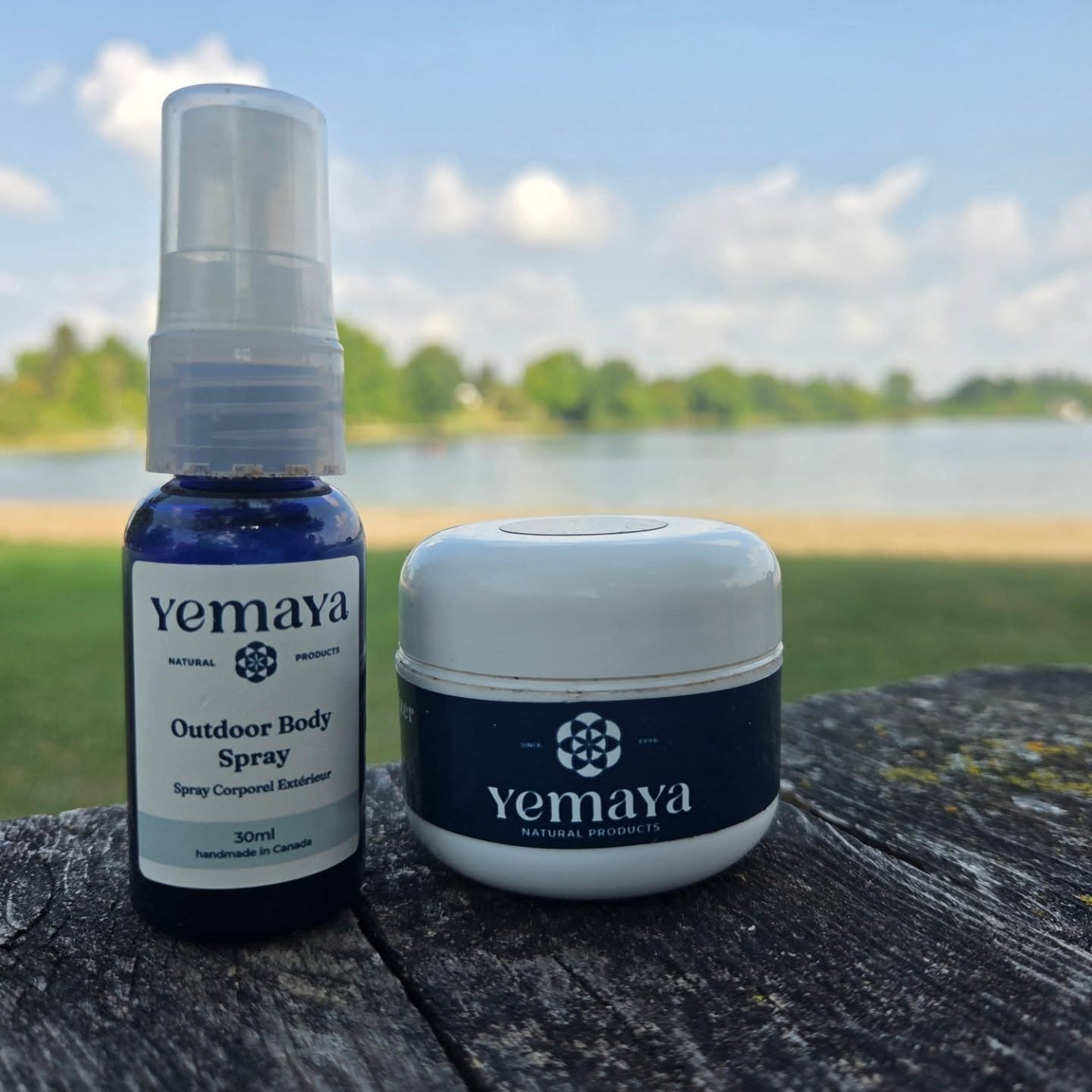 Soaking up the sun and enjoying the water with our little helpers so the kids are safe and can enjoy the day! #yemaya ##Yemayanaturalproducts #bugspray #sunscreen #beach #water