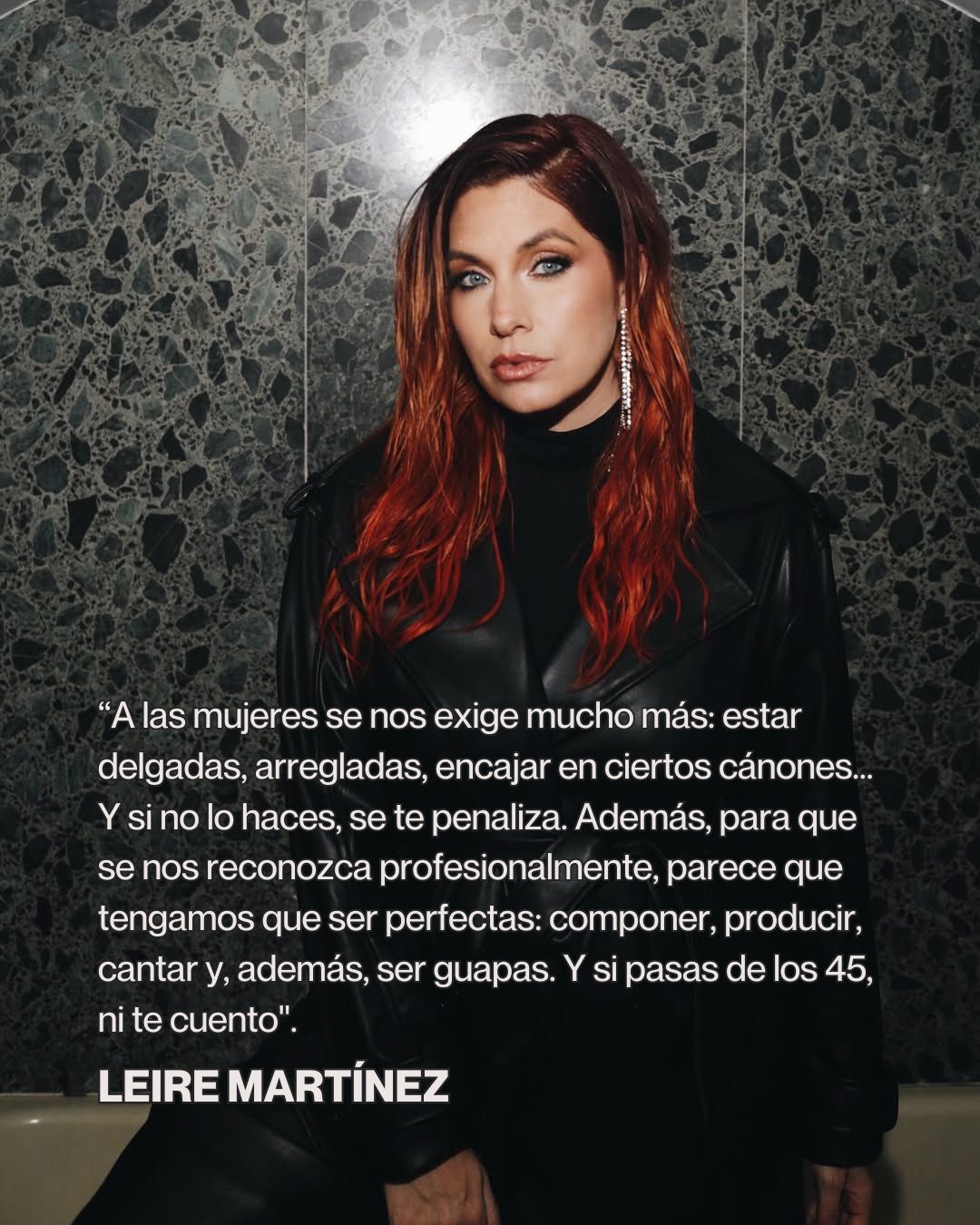 “Si no lo haces, se te penaliza.”
Así lo dijo Leire Martínez recientemente en una entrevista, donde repasa con honestidad su salto en solitario tras 17 años en La Oreja de Van Gogh. En ella, denuncia la presión que ejerce la industria musical sobre las mujeres: una exigencia constante de perfección, juventud, belleza y versatilidad profesional que rara vez se espera de sus compañeros hombres.
Una entrevista necesaria. Un discurso valiente. Y una nueva etapa que promete ser tan personal como poderosa.
Entrevista completa en @cadena100