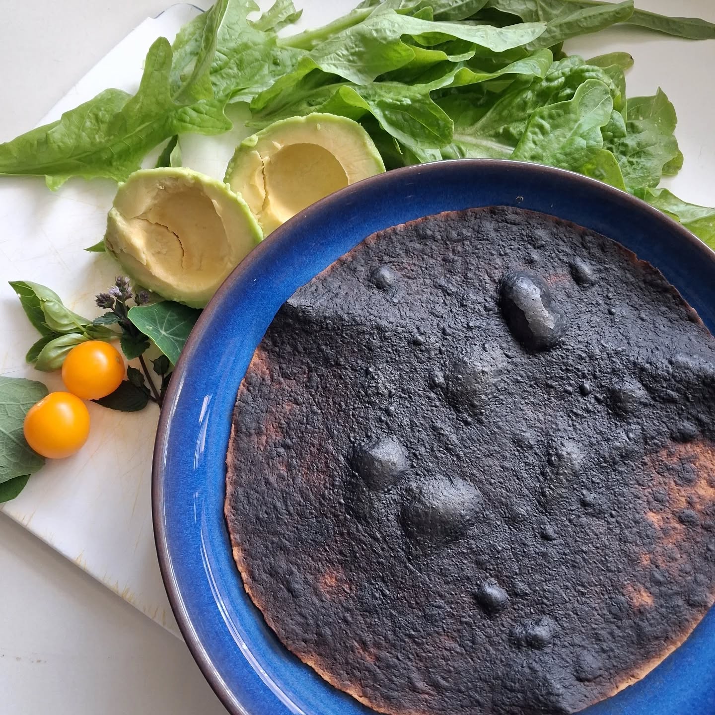Oops.
"I'll just pop that under the grill to warm through while I pop and pick some lettuce from the garden..." I said.
Then got distracted by the butterflies... ๐คฃ๐คฃ๐คฃ
#nickoftime #saladlunch #wherewasi #idratherbegardening