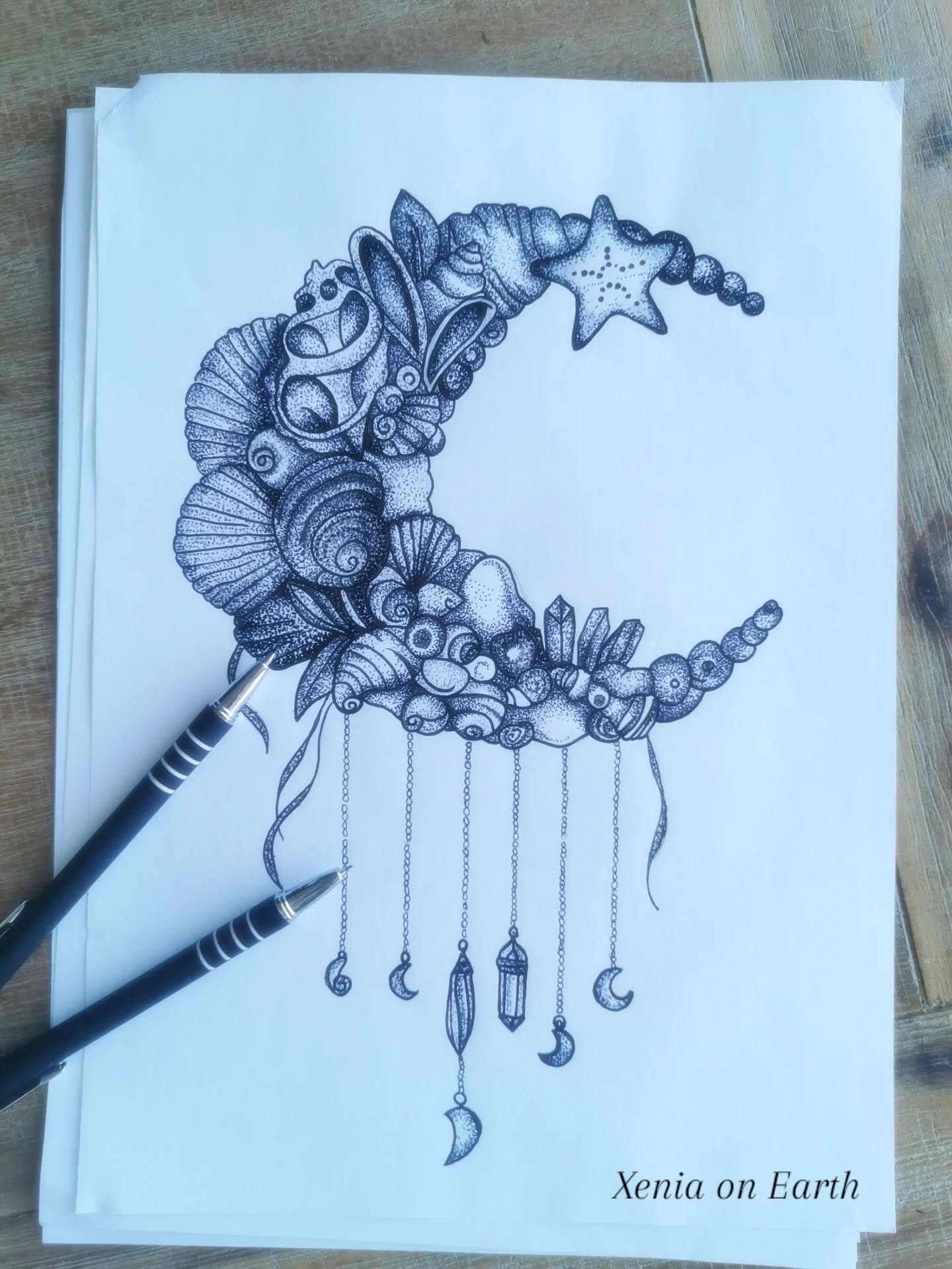 I made the moon, then I drew her too 🌙🐚
www.xeniaonearth.com.au
