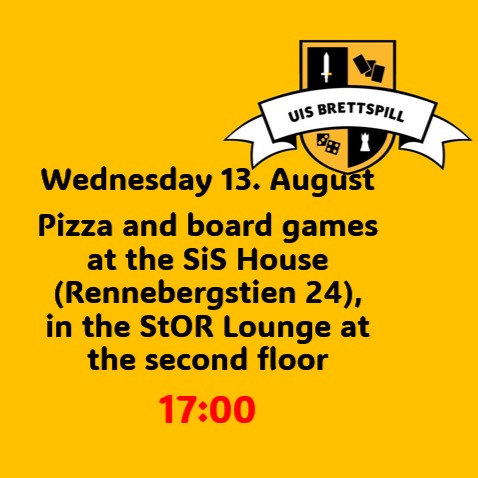 In accordance with the fadder-week, we at UiS Boardgames would like to invite everyone to a couple events we're hosting. Please come along, and bring a friend or two
Hope to see you <3