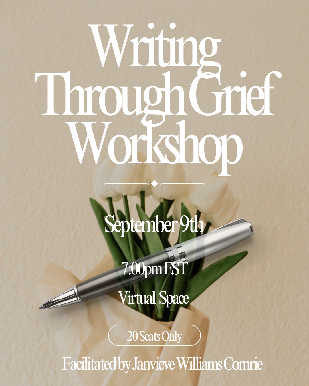 I’m excited to invite you to my upcoming Writing Through Grief Workshop—an open, supportive, virtual space for processing tough emotions and finding healing through creative writing.
This is a new chapter in my work, but it’s still rooted in my commitment to human rights and collective care. Whether you’re a practiced writer or just curious, you’re welcome.
Join us September 9th, 7:00pm EST. Let’s come together, write, and heal.