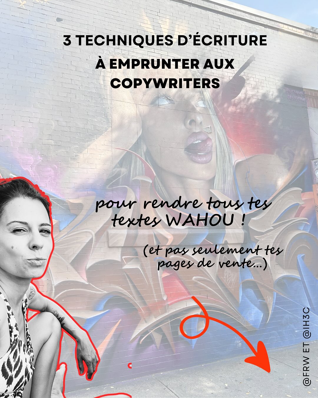 3 techniques d’écriture à piquer aux copywriters
… pour donner du peps à tous tes textes (pas seulement à tes pages de vente).
1- Écris avec empathie
2- Choisis des verbes forts, vire les adverbes
3- Fais appel aux 5 sens
Et toi, laquelle de ces techniques tu utilises déjà ?