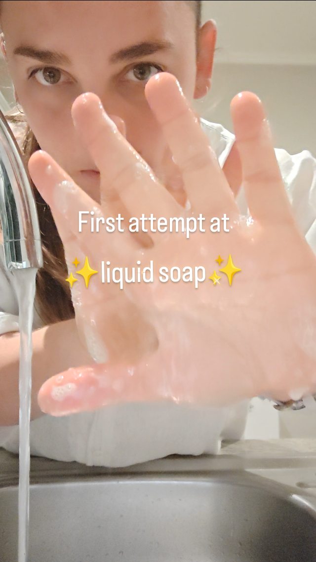 Some of you guessed shampoo, some guessed face wash, and some correctly guessed LIQUID SOAP/HAND AND BODY WASH!
But @chawekaz was the first 😉
This was our first attempt - while the cooking of the soap paste went well, I need to still tweak the dilution process (whyyyyyy does it take so long! 🙃)
Hopefully this will be added to our range one of these days.
Also hi👋🏼 I'm Kelly - the founder of Equinox Body and Home. Follow to learn more about my adventures into starting a body and home care brand and to be the first to find out about new products and special offers 🤗
P.S. I'm repurposing a shampoo bottle, in case it looks familiar 😉
#SoapMaker #NaturalSoap #EquinoxBodyandHome #NaturalCleaning #ArtisinalSoap