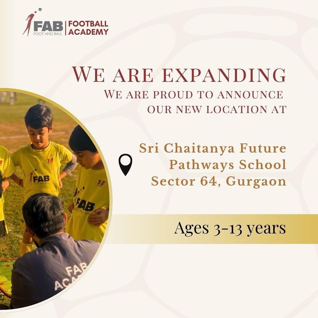 It’s official! We are launching a new location of our academy at Sri Chaitanya School, Sector 64, Gurgaon! For ages 3-13 years