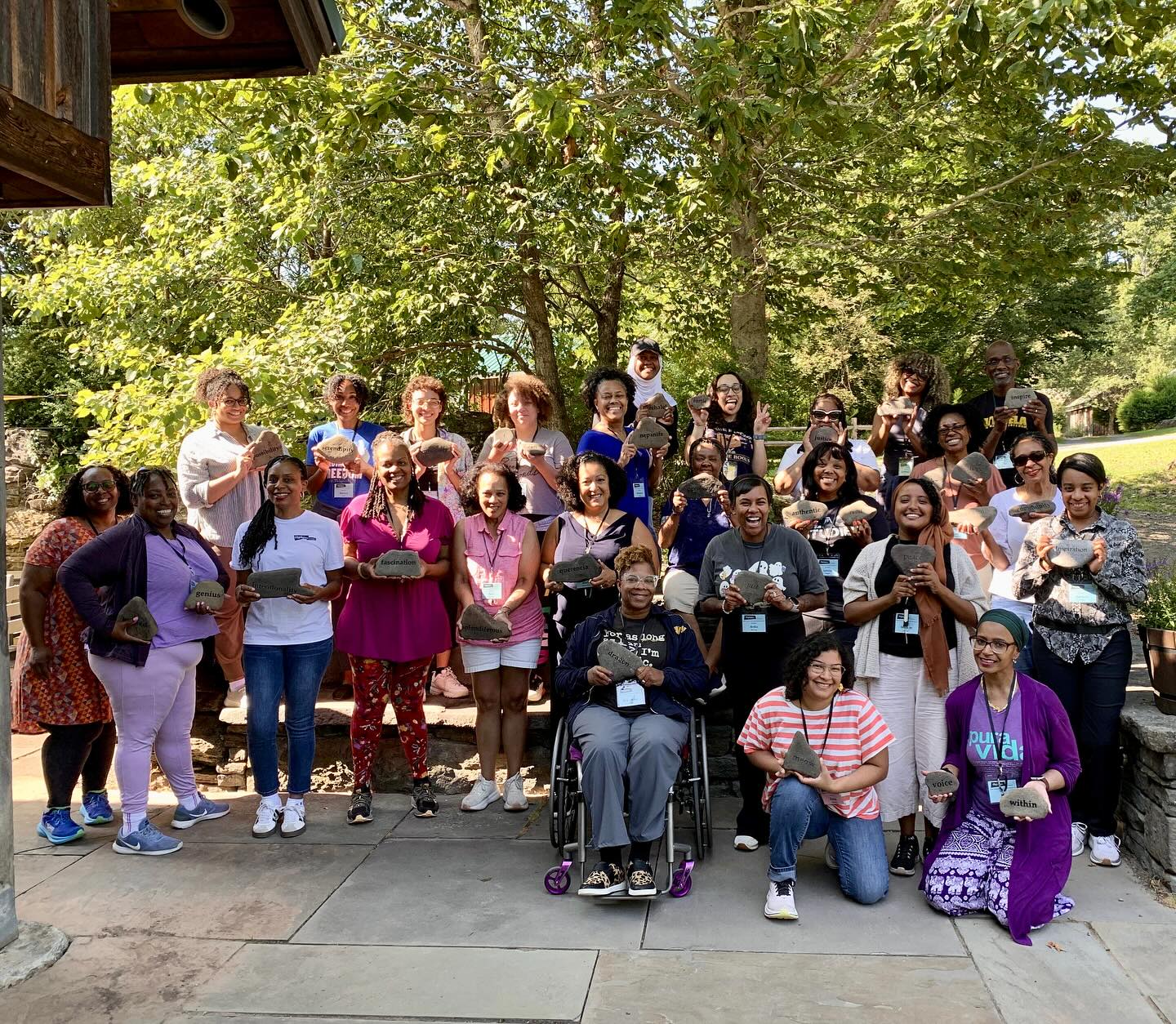 Let’s play a game. Type “Gotcha” when you find ya girl 👀😅 @highlightsfound Black Voices: An In-Community Retreat for Storytellers 2025 🫶🏽💕