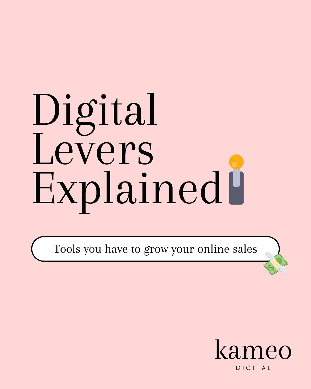 Want more sales on your website? It all comes down to improving 3 digital levers. Improve each of these and you’ll see your sales grow!
🚦 Traffic – get more of the right people to your site
🎯 Conversion rate – turn clicks into customers
💳 Average order value – boost how much each customer spends