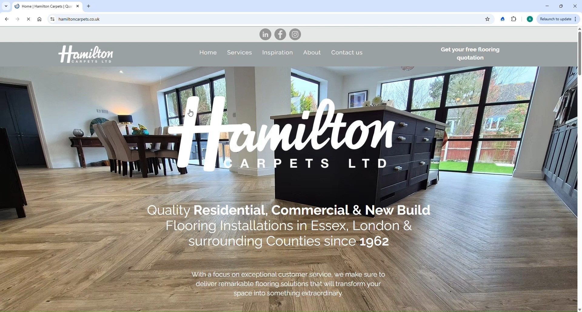 Drumroll, please! 🥁 We're absolutely thrilled to announce that our brand new Hamilton Carpets website is officially LIVE! ✨ We've poured our heart and soul into creating a beautiful online space that's easier to navigate, packed with fresh ideas, and full of inspiration for your home.
Ready to explore? We can't wait to welcome you there! Link in bio to discover your next flooring dream.
#hamiltoncarpets #newwebsite #websitelaunch #flooringinspiration #homedesign #interiorideas #EssexHomes #freshlook #exploremoreً