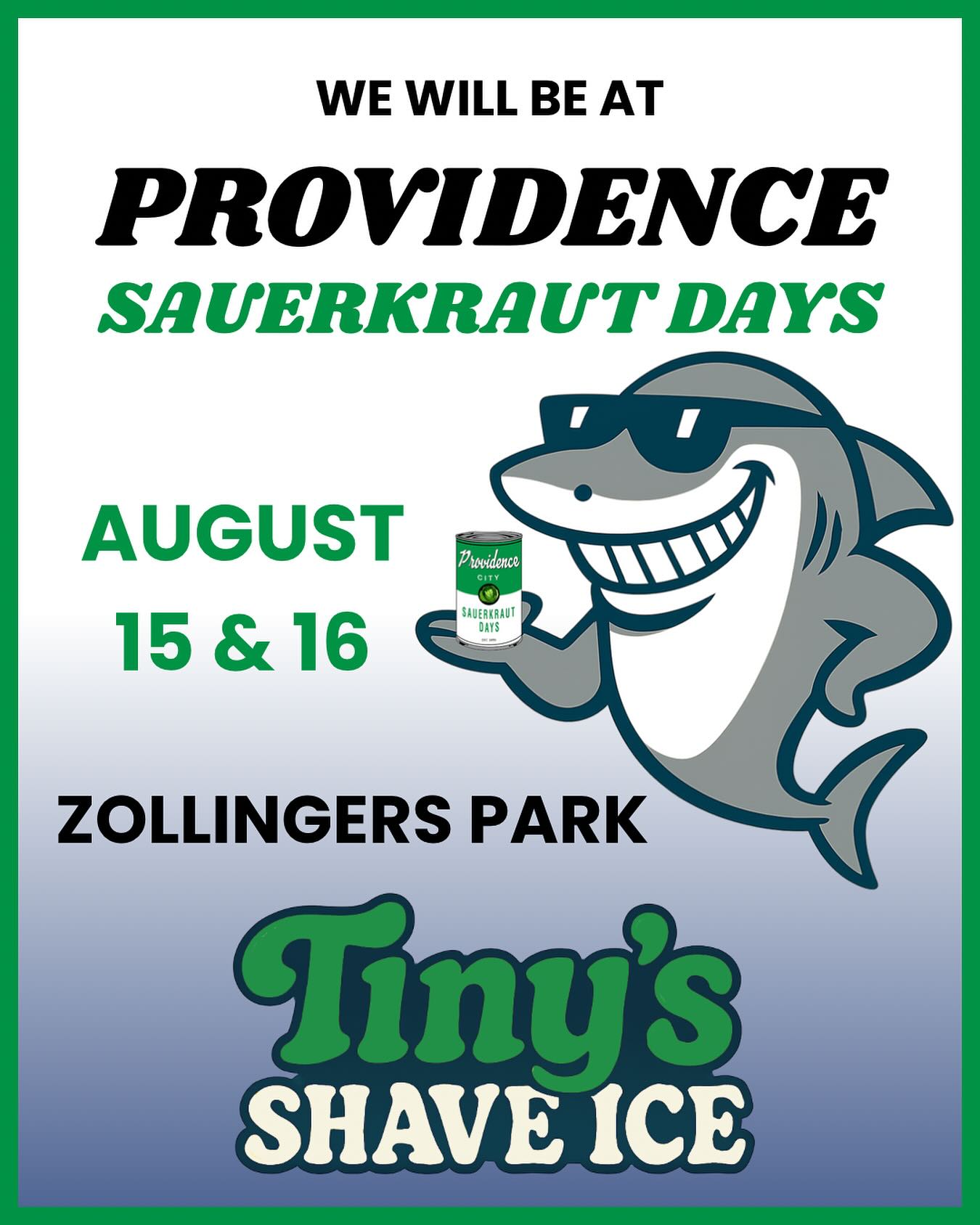 🥬🎉 Providence, we’re excited to celebrate Sauerkraut Days with you! 🍧💚
We’re a local, family-owned shave ice business, and we can’t wait to serve our community some colorful, flavor packed treats. Catch us in the parade and then find us at Zollinger Park on August 15 & 16.
Let’s make it a weekend full of hometown pride, community fun, and delicious shave ice! 🥶✨
#TinysShaveIce #SauerkrautDays #ProvidenceUT #FamilyOwned #CommunityFirst #UtahEvents #ParadeDayTreats #zollingerpark #cachevalleyutah #cachevalley #cachevalleyfood