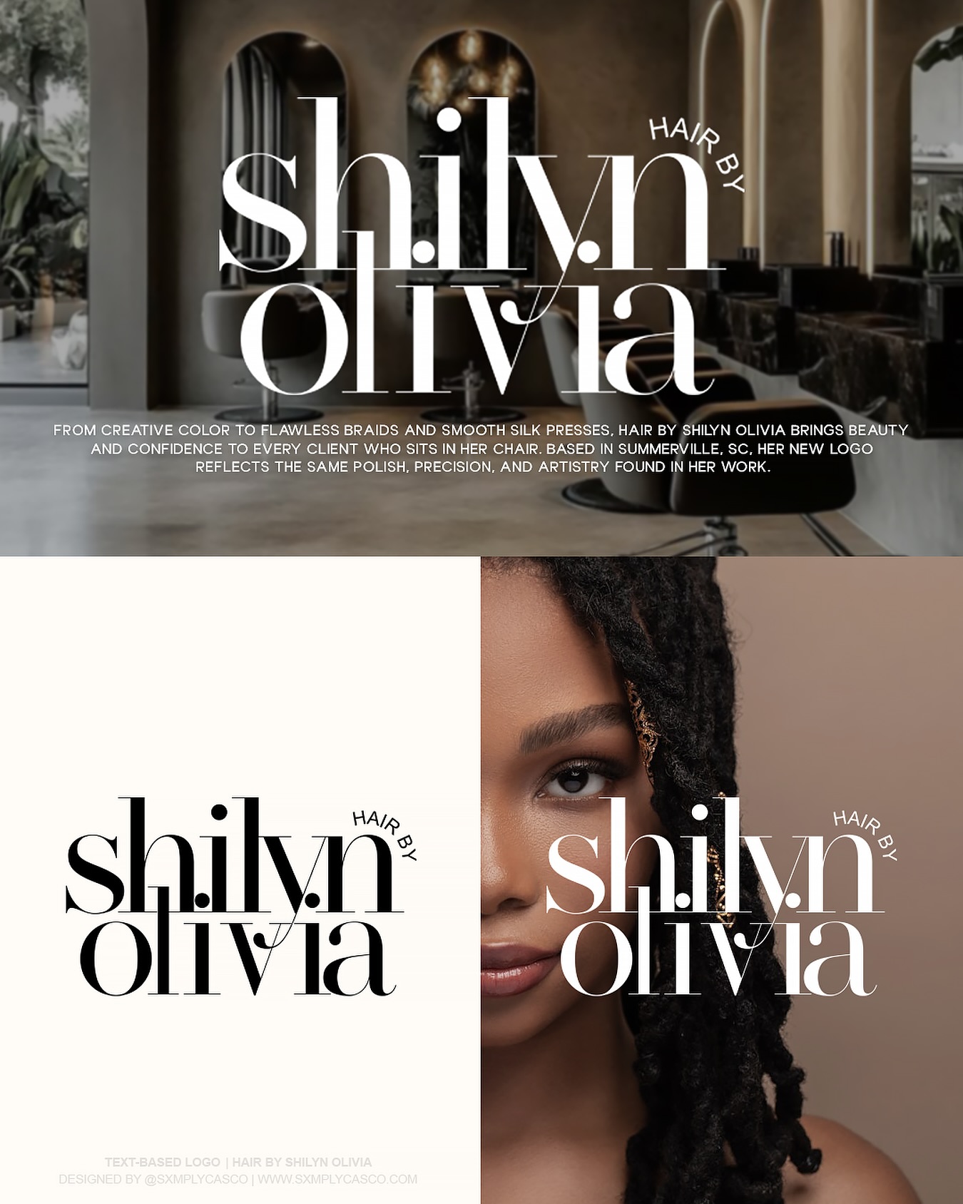 ✨ New Look, Same Luxury Experience ✨
Hair by Shilyn Olivia is raising the bar for beauty in Summerville, SC. Every style is crafted with precision, artistry, and a personal touch, from flawless braids and vibrant hair color to seamless extensions, healthy natural hair care, and silky smooth press services.
Her new brand logo reflects the elegance and professionalism she delivers behind the chair because your look deserves nothing less than the best. 💇🏾♀️💫
And for my fellow business owners, I’m still accepting graphic design projects for August and already booking for September. If your brand is ready for a polished, professional glow-up, let’s talk!
#HairByShilynOlivia #SummervilleHair #SummervilleBraids #SCBraider #SilkPressSpecialist #SummervilleColorist #HairExtensionsSC #NaturalHairSpecialist #SummervilleSalon #BraidsSummerville #SCStylists #HairTransformationSC #SilkPressSummerville #SouthCarolinaHair #BraidsAndColor #HealthyHairJourney #BlackHairMagic #BraidsAndExtensions #HairGoalsSC #GraphicDesignerSC #BrandIdentityDesign #LogoDesignServices #BrandingDesigner #CharlestonGraphicDesign #SummervilleGraphicDesigner #VisualBranding #brandglowup #dmvgraphicdesigner #charlestongraphicdesigner #marylandgraphicdesigner