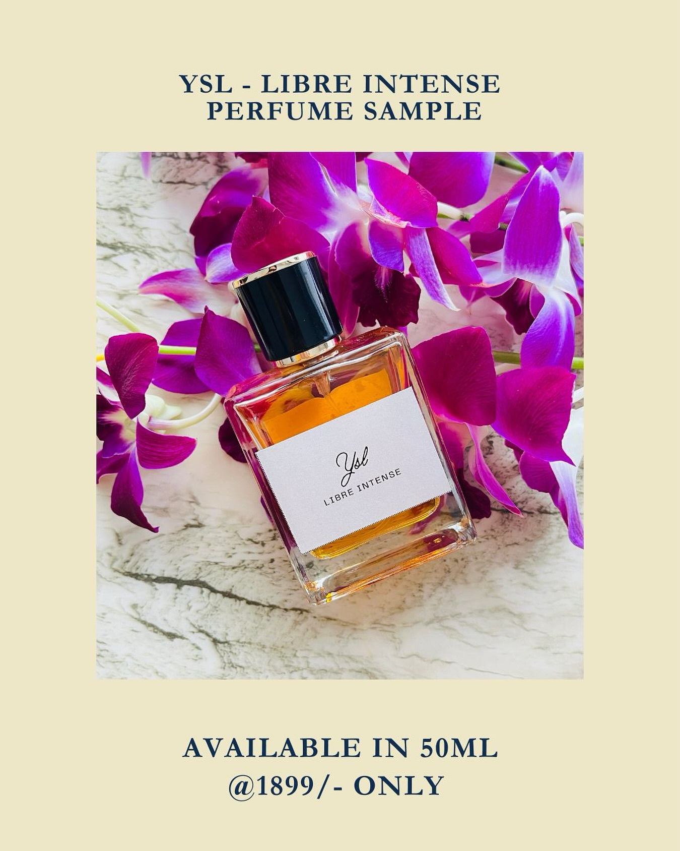 Ysl Libre Intense sample in 10ml & 50ml available! order now🛍️🥳
Retail pack also available only at @roohandradiance visit our website or dm us for more details!
#explorepage✨ #perfumeonline #perfumesellerindia