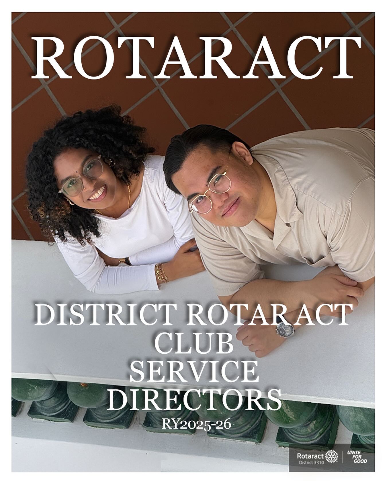 This duo’s energy fuels the fun across the district 🔥
Please welcome your District Rotaract Club Service Directors, Sanchana Teruselvam and Farruq Daniel!
This duo is ready to plan fun engagements, from local outreach to global initiatives. With their combined passion and experience, they are here to inspire clubs across the district to serve with purpose and heart 💖🌍
#Rotaract #RotaryInternational #RACD3310 #UniteforGood #BecomingMorethroughService