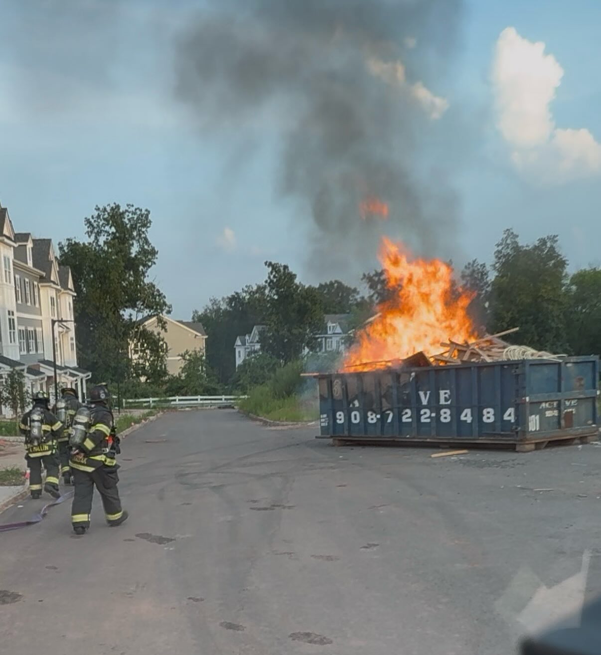 Our crews have extinguished multiple dumpster fires over the past week and a half in both Bridgewater and Branchburg Townships. While these incidents typically don’t result in significant monetary or property loss, they still pose a serious risk to our firefighters due to the unknown materials inside and the potential for rapid fire spread to nearby structures or vehicles.
Thanks to quick and effective responses, all of these fires were contained before they could spread to adjacent property. We want to remind everyone to be mindful of the items being discarded into dumpsters.
Never dispose of the following in a dumpster: gasoline, diesel, kerosene, paint thinners, propane tanks, aerosol cans, lithium batteries, fireworks, charcoal or ash, cigarettes, or any type of hazardous material or electronic waste.
Please check with your township for proper disposal sites for these items.