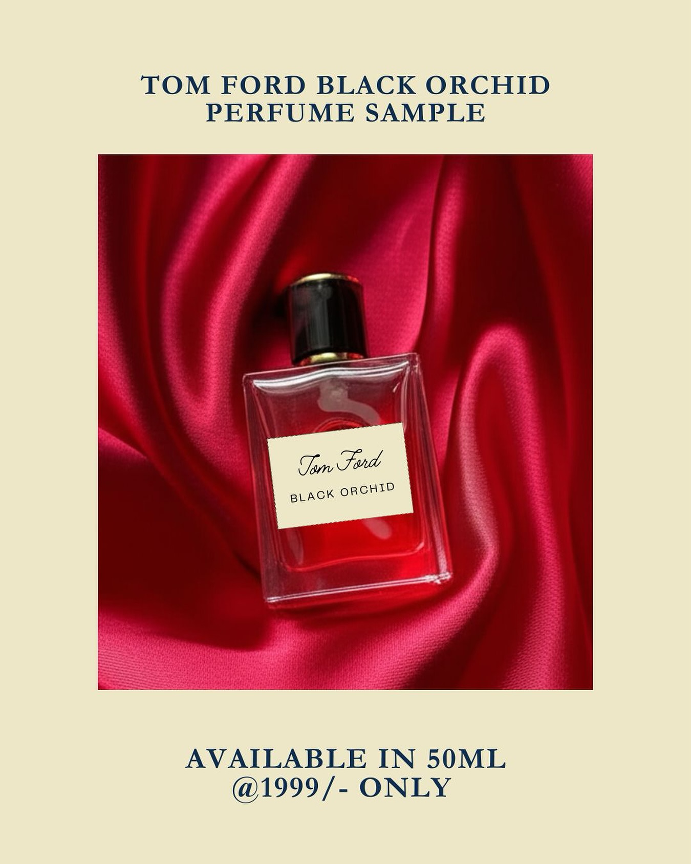 Tom Ford Black Orchid sample in 10ml & 50ml available! order now🛍️🥳
Retail pack also available only at @roohandradiance visit our website or dm us for more details!
#explorepage✨ #perfumeonline #perfumesellerindia