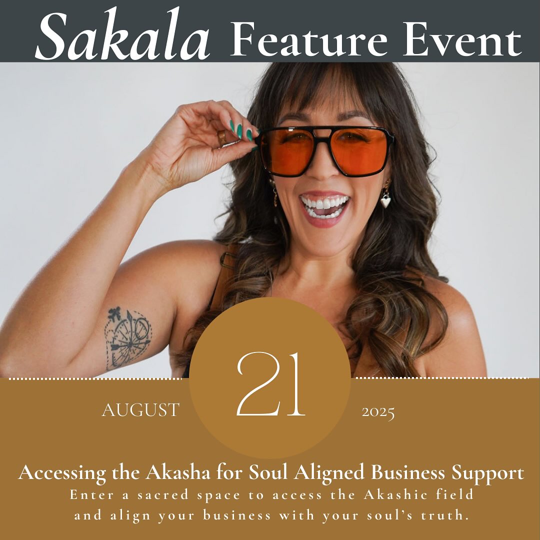 Our next Sakala Feature Event 💫
Accessing the Akasha for Soul Aligned Business Support with @theonlyjessalinrose 🔮
August 21 | 5:30pm
In this features offering, you’re invited into a sacred space to remember how to access the Akashic field as a resource for creating, refining, and aligning your business with your souls truth.
The Akasha is a soul library that holds the blueprint of who you are and the business you are meant to create.
This workshop will guide you in connecting to the Akasha to receive direct insight around:
⚡️Channeling your unique offers, programs, and business structure
⚡️Soul aligned marketing, messaging, and attunement
⚡️Energetics around hiring and team dynamics
⚡️Launch dates and timelines
⚡️Accessing the unique Akashic Record of your business
You will leave equipped with the tools and pathways to return whenever you need to- so your business is not only sustainable - but in flow 🙏
Whether you are new to business or ready to connect deeper and refine your souls work- come as you are!
Sliding scale is available- join us by clicking the Events link in bio 💫
#spiritualbusiness #businessworkshop #businesssupport #akashicrecords #denvercommunity #communitiesofdenver #sakala #sakalacommunity #soulalignedbusiness #workshopsindenver #spiritualbiz #spiritualbizmentor