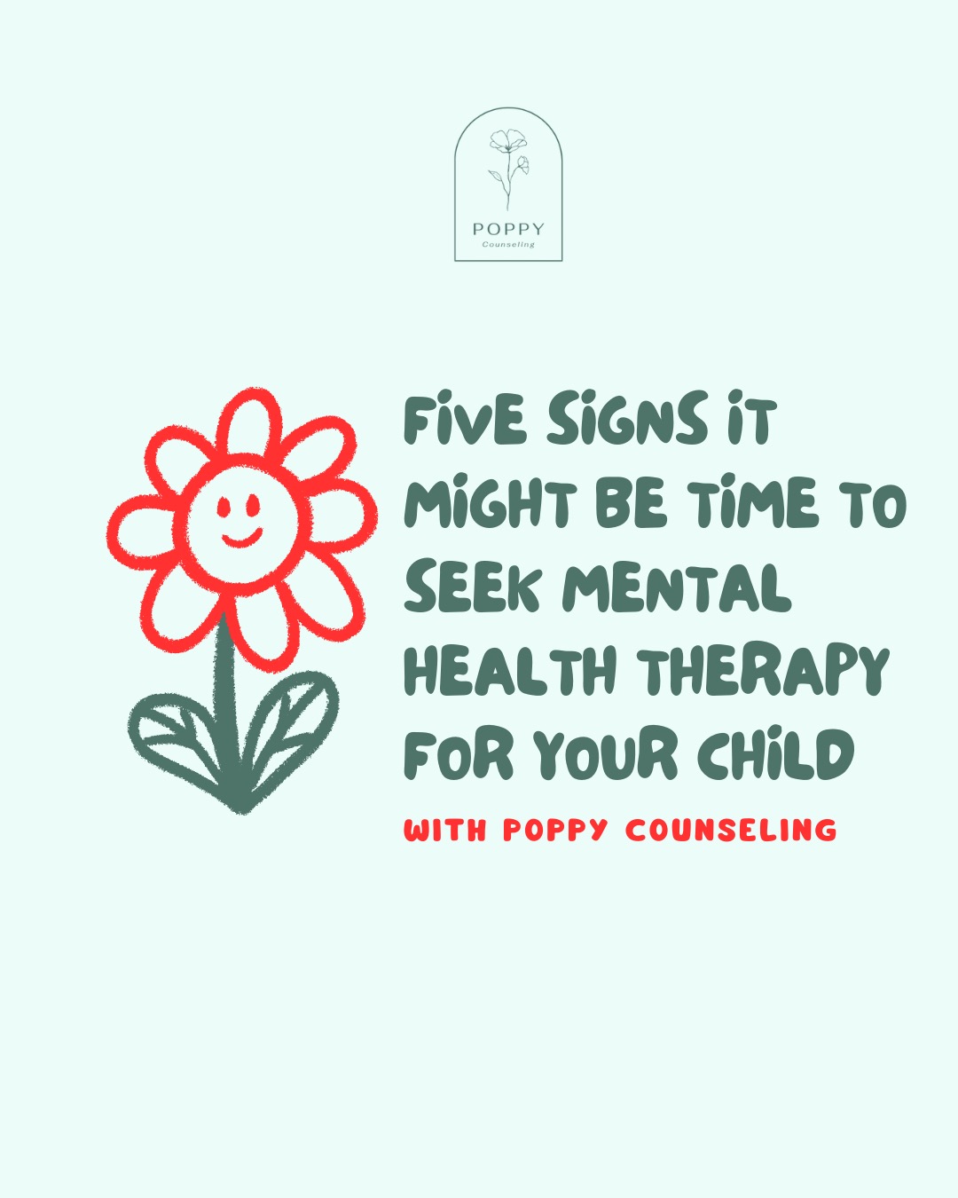 Every parent wants to see their child happy, thriving, and confident. But sometimes, changes in mood, behavior, or daily habits can signal that they need a little extra help.
In our latest blog post, we cover 5 important signs to look for — from persistent mood changes to shifts in sleep, appetite, academics, and behavior.
💻 Read the full post here: https://www.poppycounseling.com/post/five-signs-it-might-be-time-to-seek-mental-health-therapy-for-your-child
✨ Early support can make all the difference. You’re not alone — and seeking help is a sign of strength. Contact us at www.poppycounseling.com/contact to learn more about our services!
#ChildTherapy #DallasTherapist #ParentingTips #ChildMentalHealth #PoppyCounseling #TherapyForKids #FamilySupport #MentalHealthAwareness #PlayTherapy #TherapyForChildren