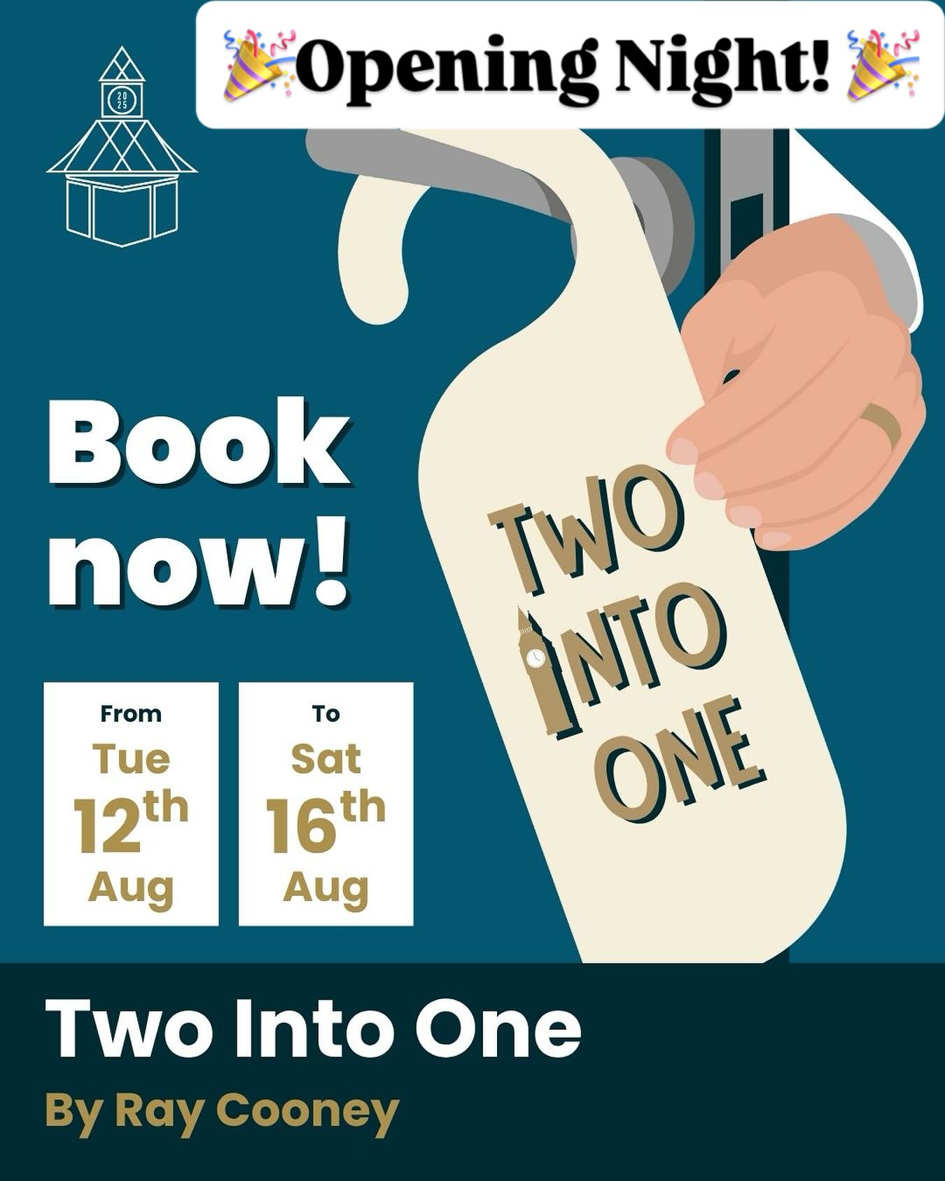 🎭 Opening Night! 🚪💨
Can you believe it’s already week 5 of our Six Plays in Six Weeks at the McGrigor Hall — and Ray Cooney’s Two Into One is about to storm the stage! 🏨✨
Think political shenanigans, mistaken identities, and more slammed doors than you can count - all at breakneck speed. The laughs don’t stop, the secrets keep spilling, and the madness is utterly irresistible.
A masterclass in British farce, this one will have you grinning all the way home.
🎟 Just a few tickets left for the week-long run — blink and you’ll miss it!
📅 On now until 16th August
📍 McGrigor Hall
🎟️ Box Office in bio
#FrintonSummerTheatre #TwoIntoOne #OpeningNight #ComedyChaos #BritishFarce #FrintonTheatre #breakaleg