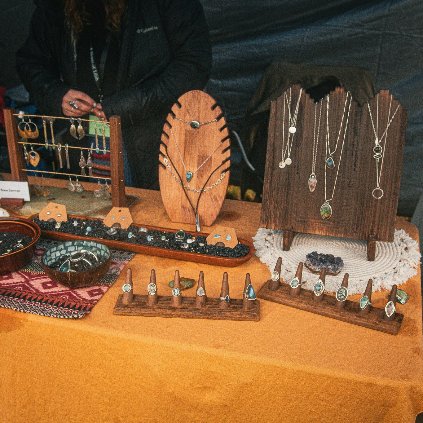 Fall Vendor: Gev Gems
Unveil extraordinary, artisan-crafted jewelry that speaks to the daring spirit and strong woman in you. Every piece is created with intention, honoring your inner goddess.
✨ Embrace your uniqueness! ✨
First image by @uniquityfoto from our 2025 Summer Solstice