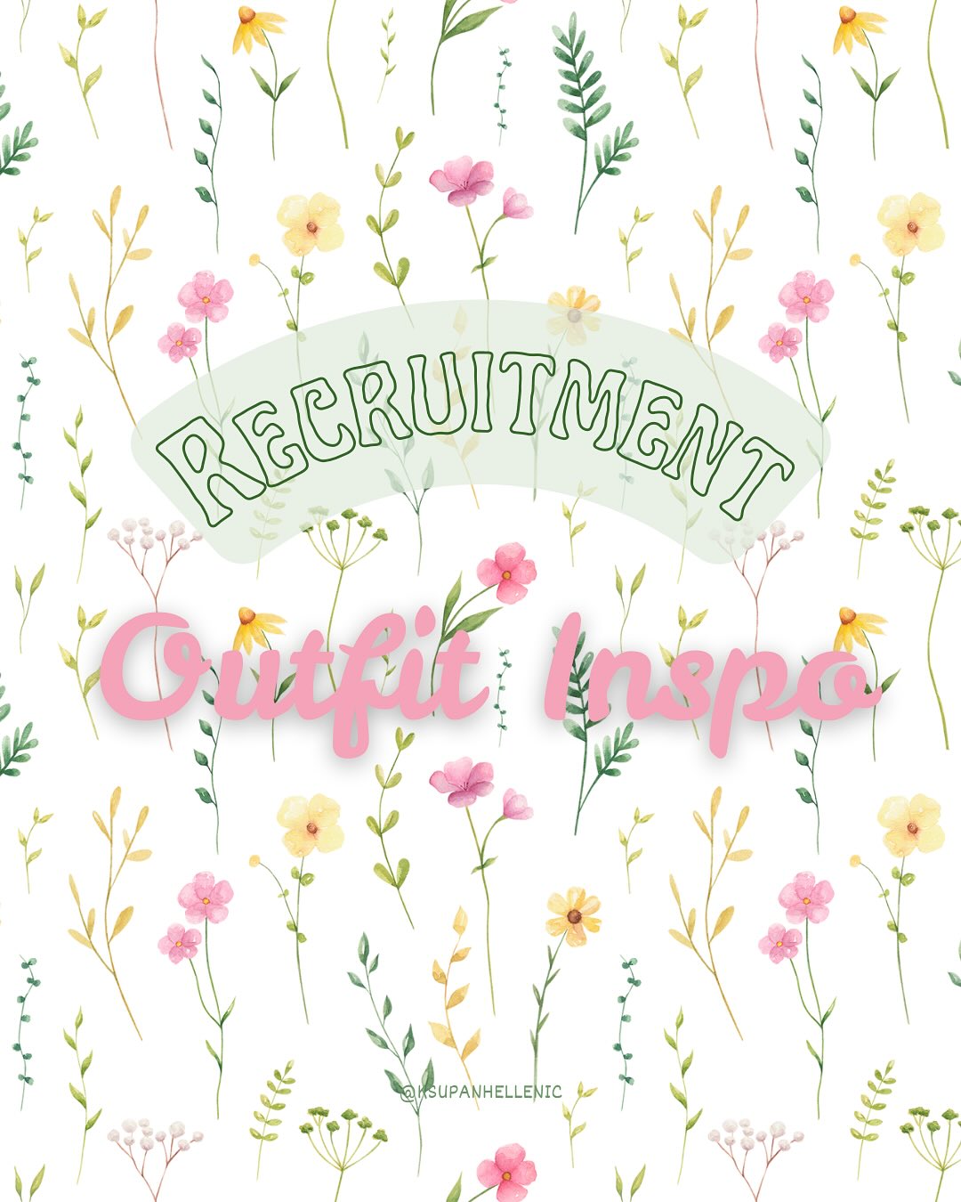 Recruitment is just around the corner!! Here are some outfit inspire to help you when figuring out what to wear!! ✨✨
Remember wear what makes you the most comfortable and confident you!! 💕💕
