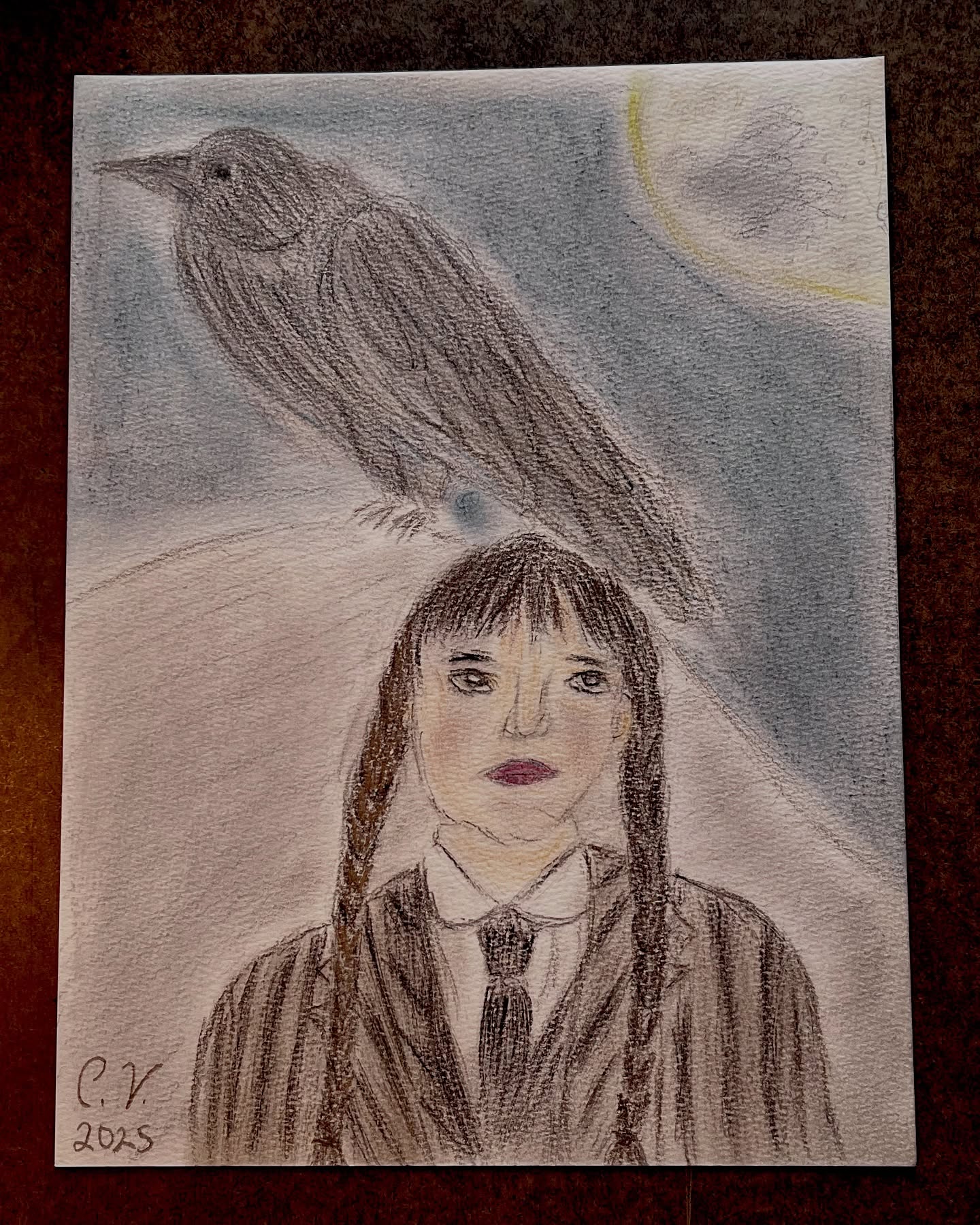 “Writers should always refill their creative cups before they begin again. So I indulged in my favorite passions, torment and humiliation,” said Wednesday Addams (@jennaortega, season 2 of @timburton, @miles_millar, & @goughalfred’s @wednesdaynetflix on @netflix).
Check out my fanart of Wednesday. I used sketching pencils, pastels, and color pencils. As a Latina writer, I find Wednesday Addams inspiring. I tap into my other passions, in between my writing, including making artwork. I felt like drawing Wednesday as I wait for the second part of season 2 to be available September 3 on Netflix. #Latinx #WednesdayNetflix #FanArt