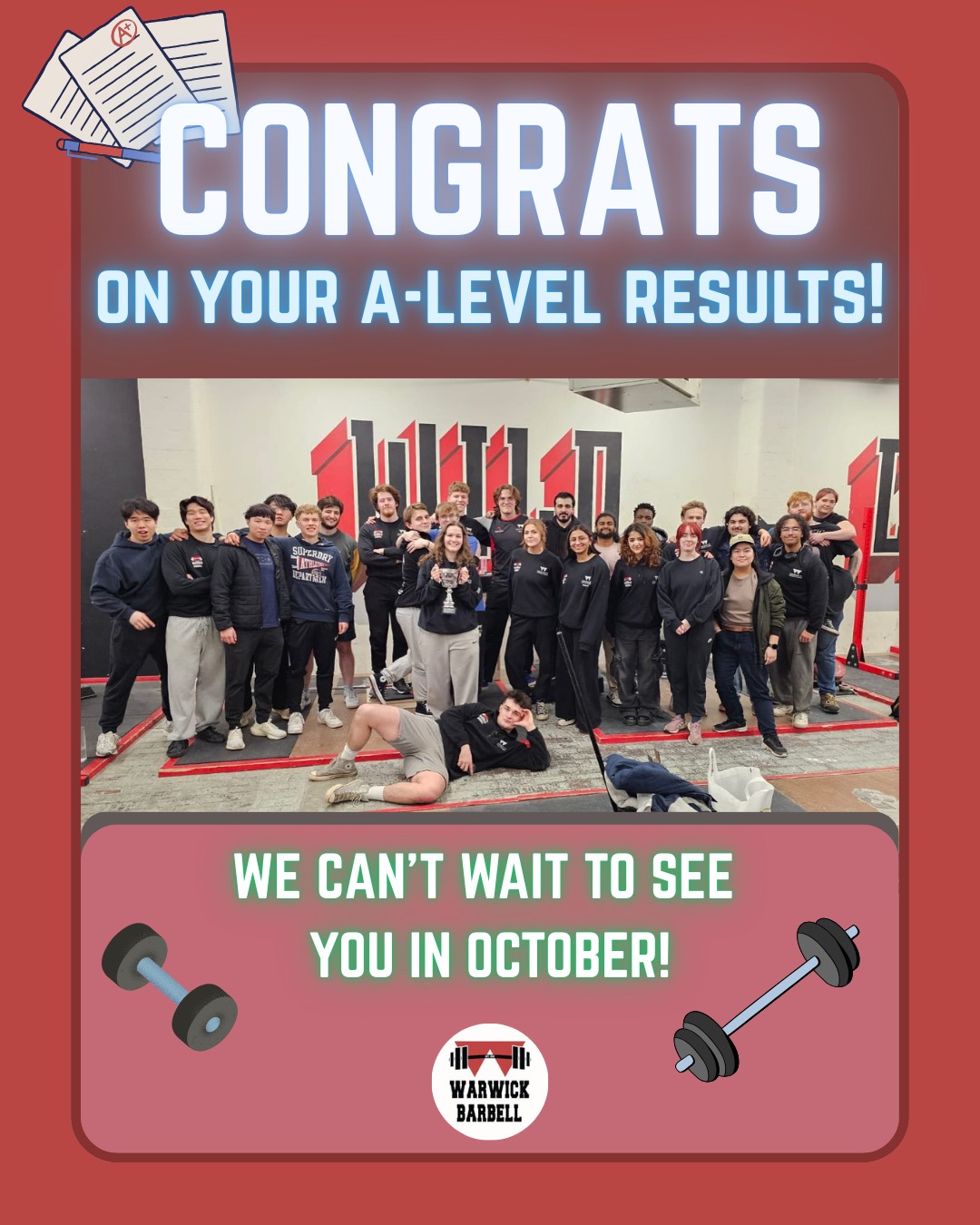 To all of our offer holders who received their results today - we all wish you the best of luck and hope you all got the grades you wanted!
We can't wait to see you in October for a very exciting FRESHER'S WEEK, more info around fresher's week to appear in the next month or so!