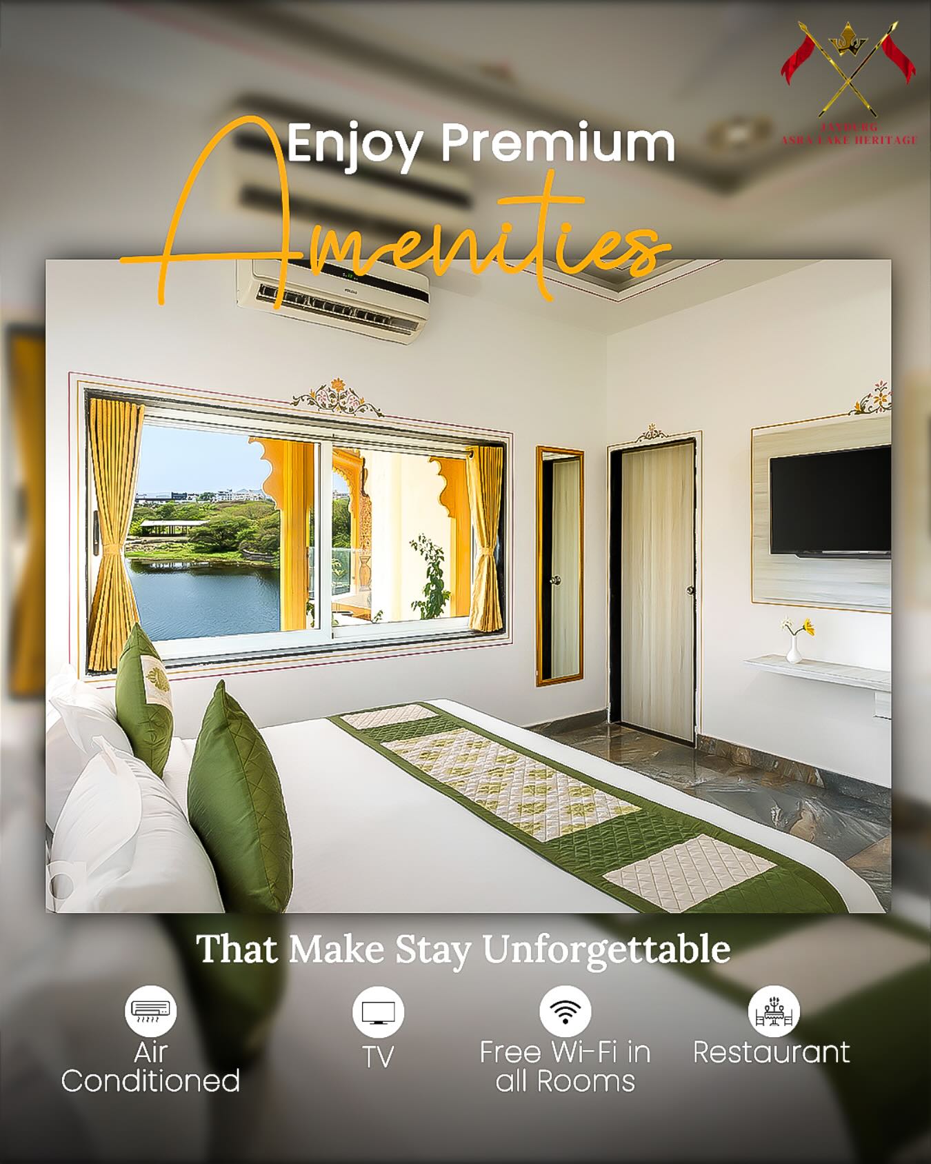 ✨ Wake up to elegance, sleep with comfort.
From stunning lake views to premium amenities — your unforgettable Udaipur escape begins here. 🌅🏨
#jaydurgasralakeheritage #udaipurstay #lakeviewrooms #luxuryinudaipur #heritagehotel #udaipurduaries #traveludaipur #luxurystay #rooftoprestaurant #udaipurviews #hotelgoals #travelrajasthan #lakeviewhotel #stayinstyle #visitudaipur #heritageluxury #indiatravel #udaipurhotels #luxuryretreat #rajasthantravel