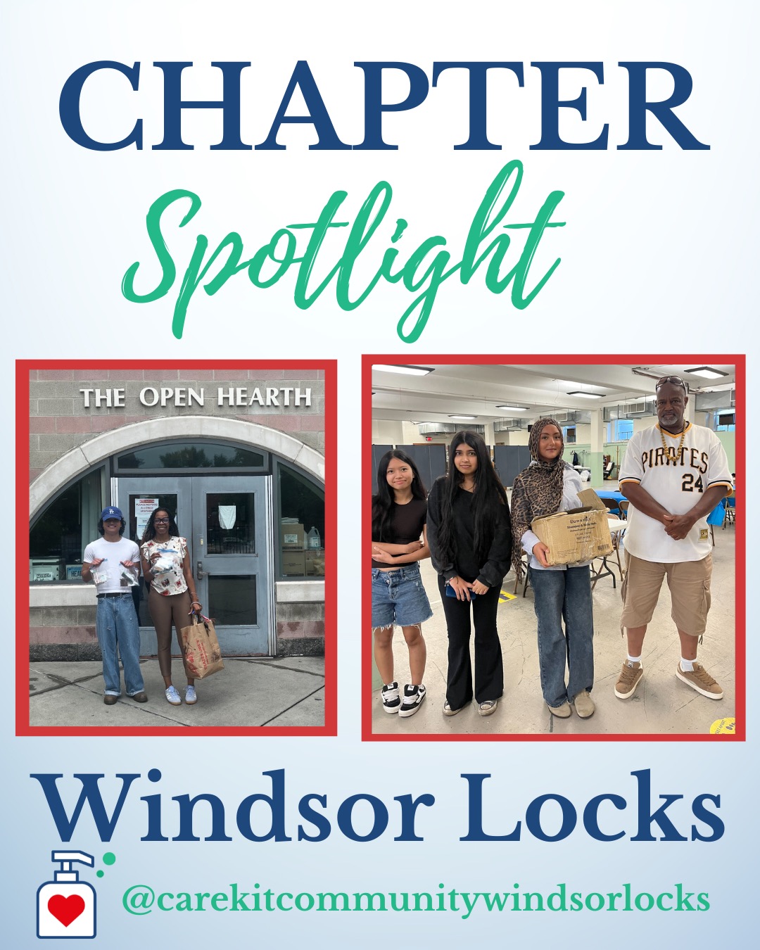 CareKit Community Windsor Locks is spreading care across Connecticut!
CKC Windsor Locks donated CareKits to Enfield Harbor Safety, The Open Hearth, and South Park Inn. Each kit is a reminder that small acts of kindness can make a big difference. We’re proud to support these incredible organizations serving our communities, and we’re grateful for everyone who helps make this work possible. Together, we’re building healthier, stronger, more connected communities.
#CareKitCommunity #WindsorLocks #CommunityCare #GiveBack #connecticut #studentlife #nonprofits #studentled #makeadifference