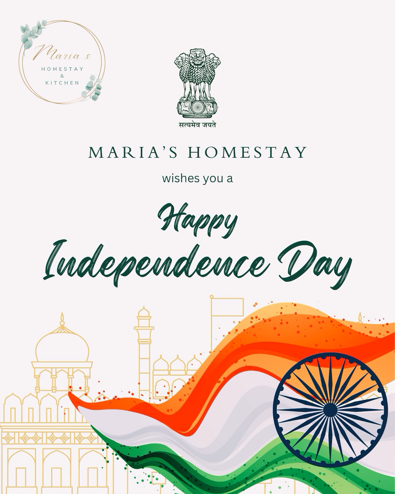 Maria’s Homestay wishes you a Happy Independence Day!
#independence #independencedayindia #independent #freedom #mariashomestay #15thaugust