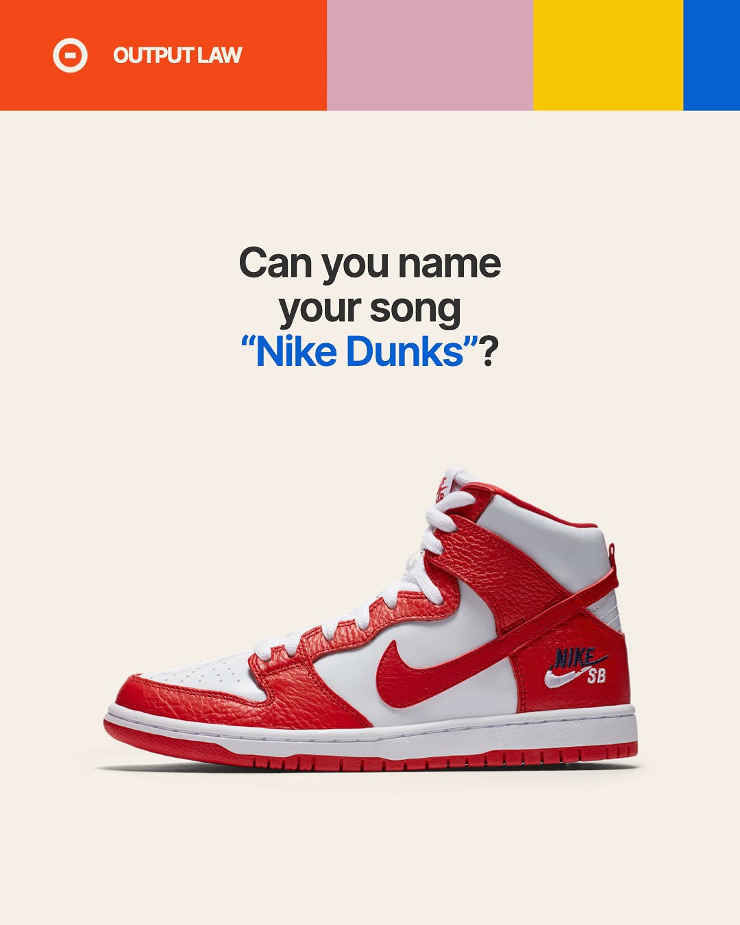 The answer is:
it depends (sorry). And it’s looking even murkier, thanks to a recent U.S. Supreme Court decision.
There used to be a fairly reliable test that applied when using trademarks in expressive works.
It’s called the “Rogers test” and it goes something like this:
You can probably name your song “Nike Dunks” if:
(a) the name has some artistic relevance to the song; and
(b) the name doesn’t explicitly mislead people into thinking that Nike is involved.
Take Frank Ocean’s song “Nikes”:
He could use the name because:
(a) the lyrics actually reference Nike shoes in the context of money and superficiality; and
(b) there’s no reason to believe Nike sponsored or endorsed the song.
The Rogers test sets a low bar - it gives artists room to reference brands without getting sued.
But in 2023, the Supreme Court cast doubt on whether the Rogers test still applies. Now, courts might use a stricter standard that makes it harder to use brand names in titles of expressive works.
So if you’re thinking about naming your next album “CeraVe Moisturizing Cream” - it’s best to speak with an IP lawyer in your area first.
This is not legal advice.
#iplaw #creativebusiness #musicindustry