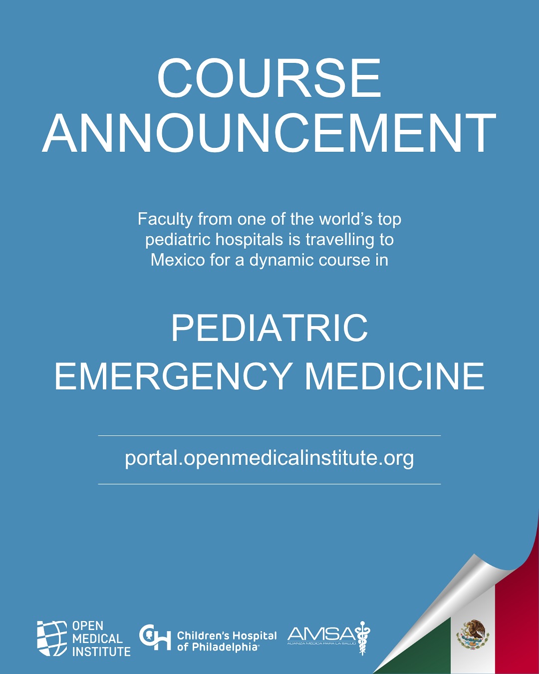Inscríbete al Seminario OMI-MEX de Emergencias pediátricas que se llevará a cabo del 6 al 8 de octubre en Ciudad de México. Haz tu registro en: https://amsa.mx/seminarios-en-mexico/
#seminario #seminarios #medicina #médico #médicos #doctor #doctores #educación #educaciónmédica #EducaciónMédicaContinua