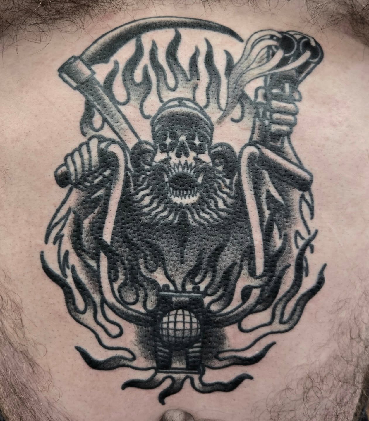 Tough AF outlaw reaper belly rocker by @heathen_tattooer (lines healed, shading fresh)
Go follow and DM for booking info! 🤘💀
#reaper #grimreaper #grimreapertattoo #reapertattoo #outlawreaper #skulltattoo #bikertattoo #harleydavidson #Everett #snohomish #lakestevens #Marysville #Bellingham #whatcomcounty #skagitvalley #traditional #traditionaltattoo #americana #americanatattoos #pnw #outlaw #toughtattoos