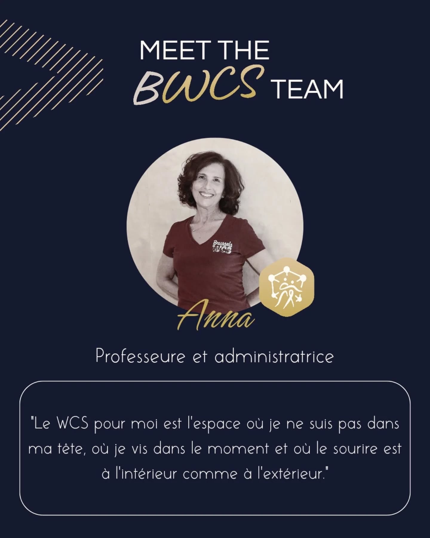 Get to know your teachers !
For the 2025-2026 season they will be 5 ! Anna, Quentin, Marie, Hassan and Andreia work very hard to prepare the best classes for you and make sure you spend a good time learning a lot.
Meet them in the socials and trial classes before the year starts, then you will see them in class every week !